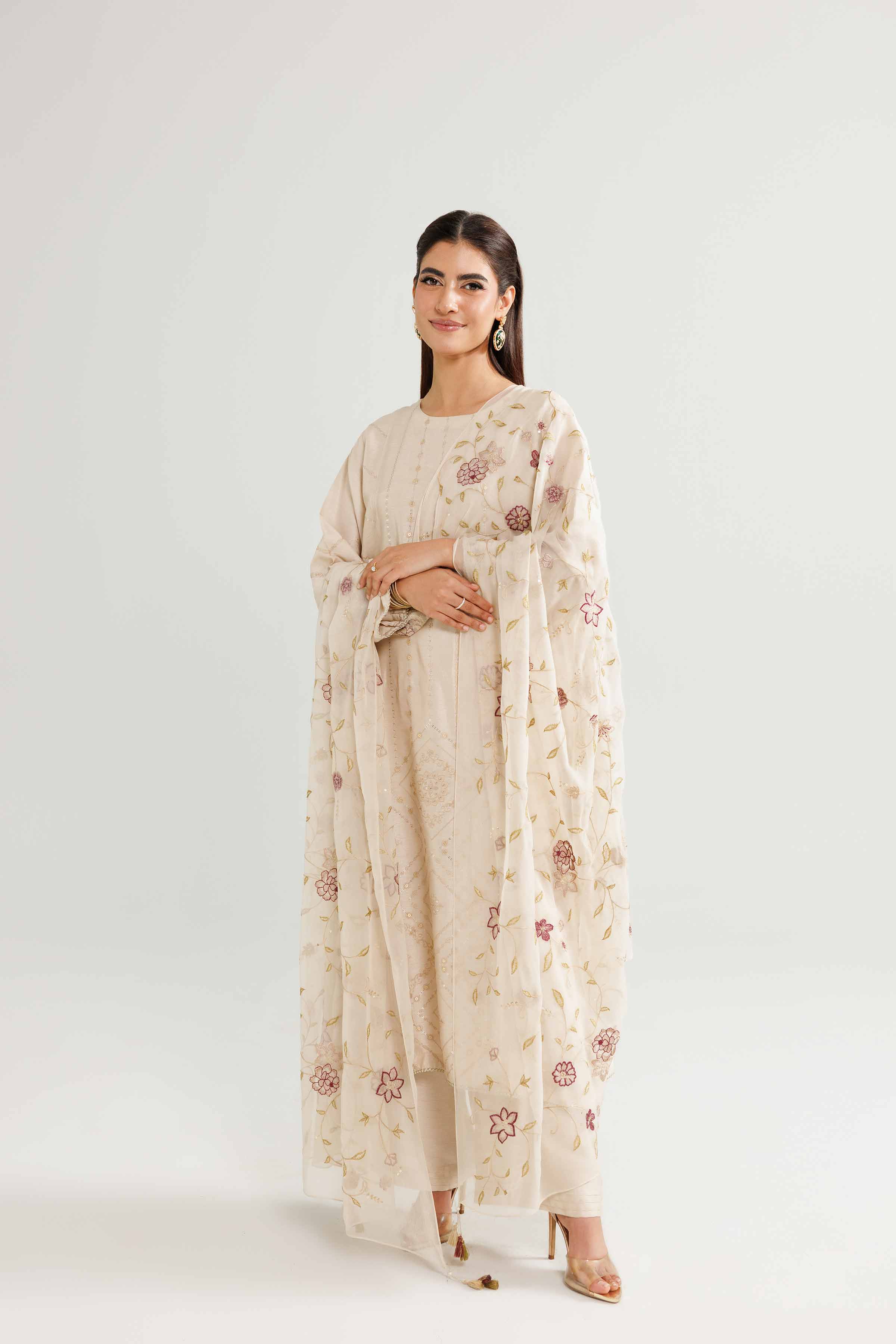 3 Piece - Embroidered Suit - KFW25-88 - Image 4