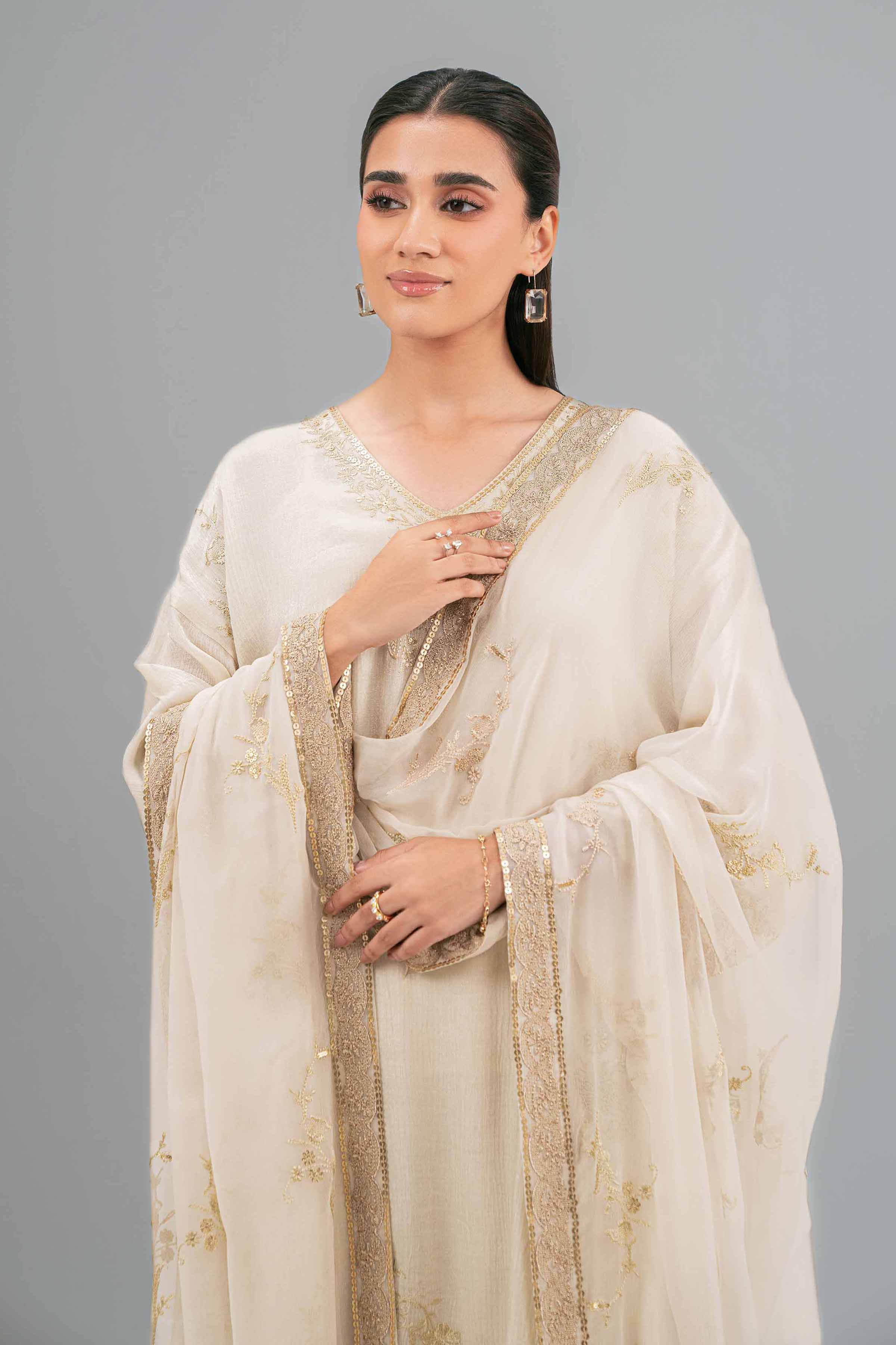 3 Piece - Embroidered Suit - KFW25-90