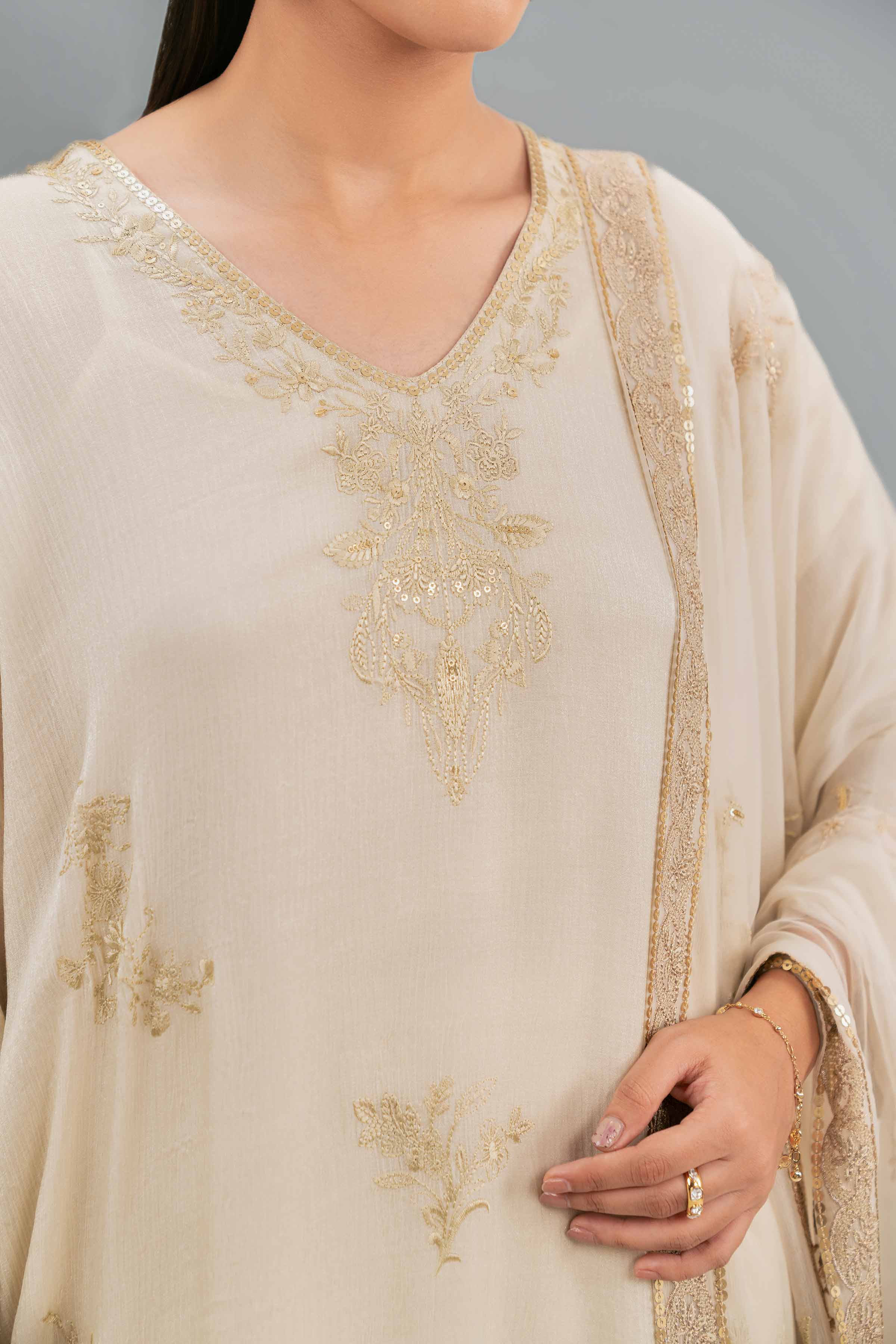 3 Piece - Embroidered Suit - KFW25-90 - Image 6