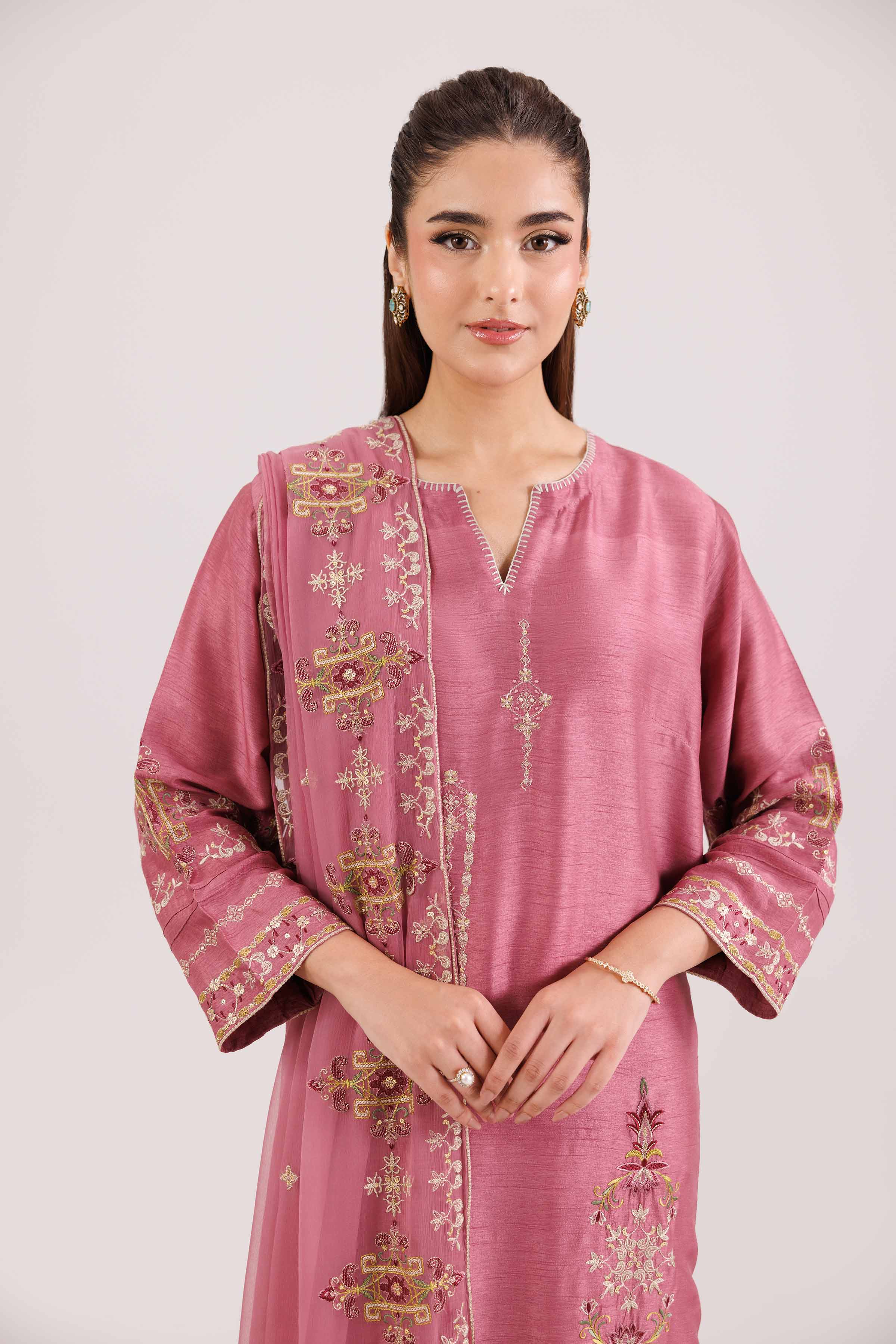 3 Piece - Embroidered Suit - KFW25-92 - Image 5