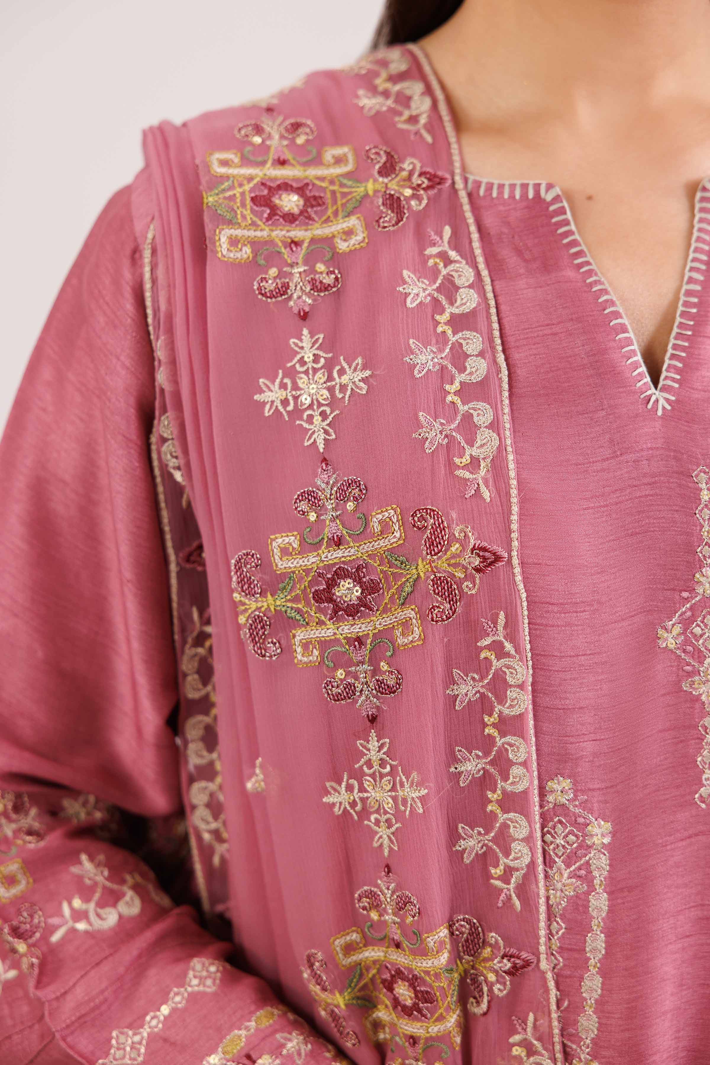 3 Piece - Embroidered Suit - KFW25-92 - Image 6