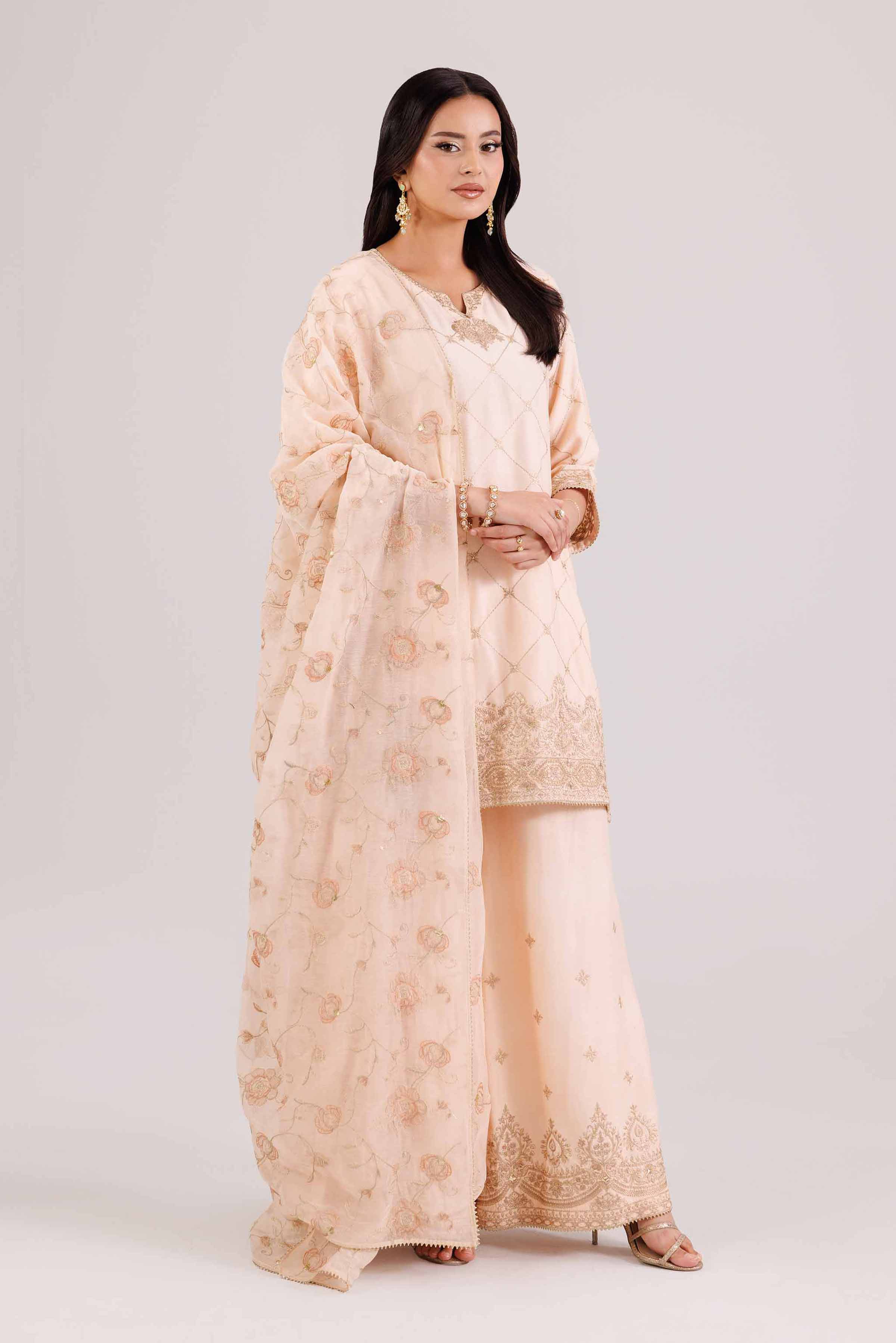 3 Piece - Embroidered Suit - KFW25-94