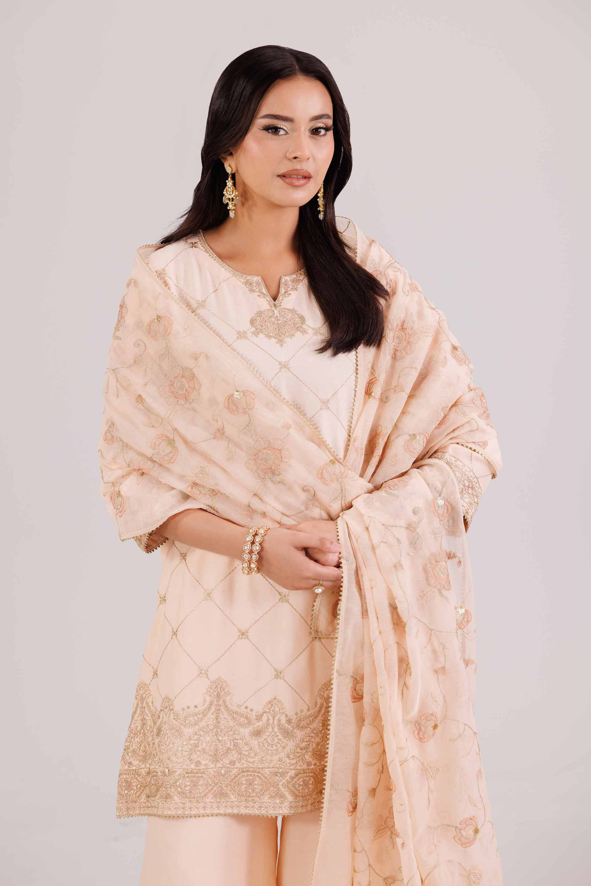 3 Piece - Embroidered Suit - KFW25-94 - Image 2