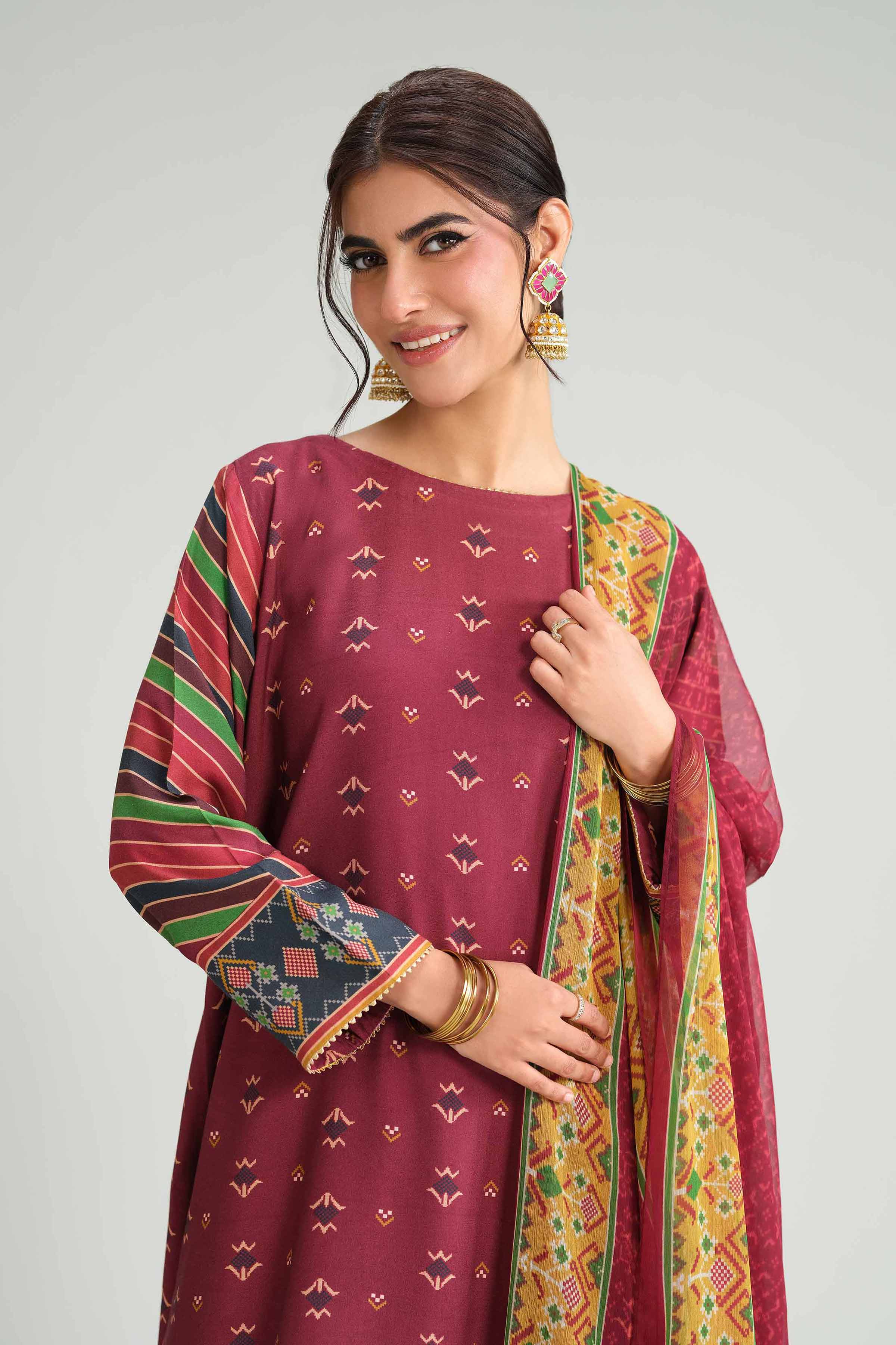 3 Piece - Printed Suit - KFW25-96 - Image 2