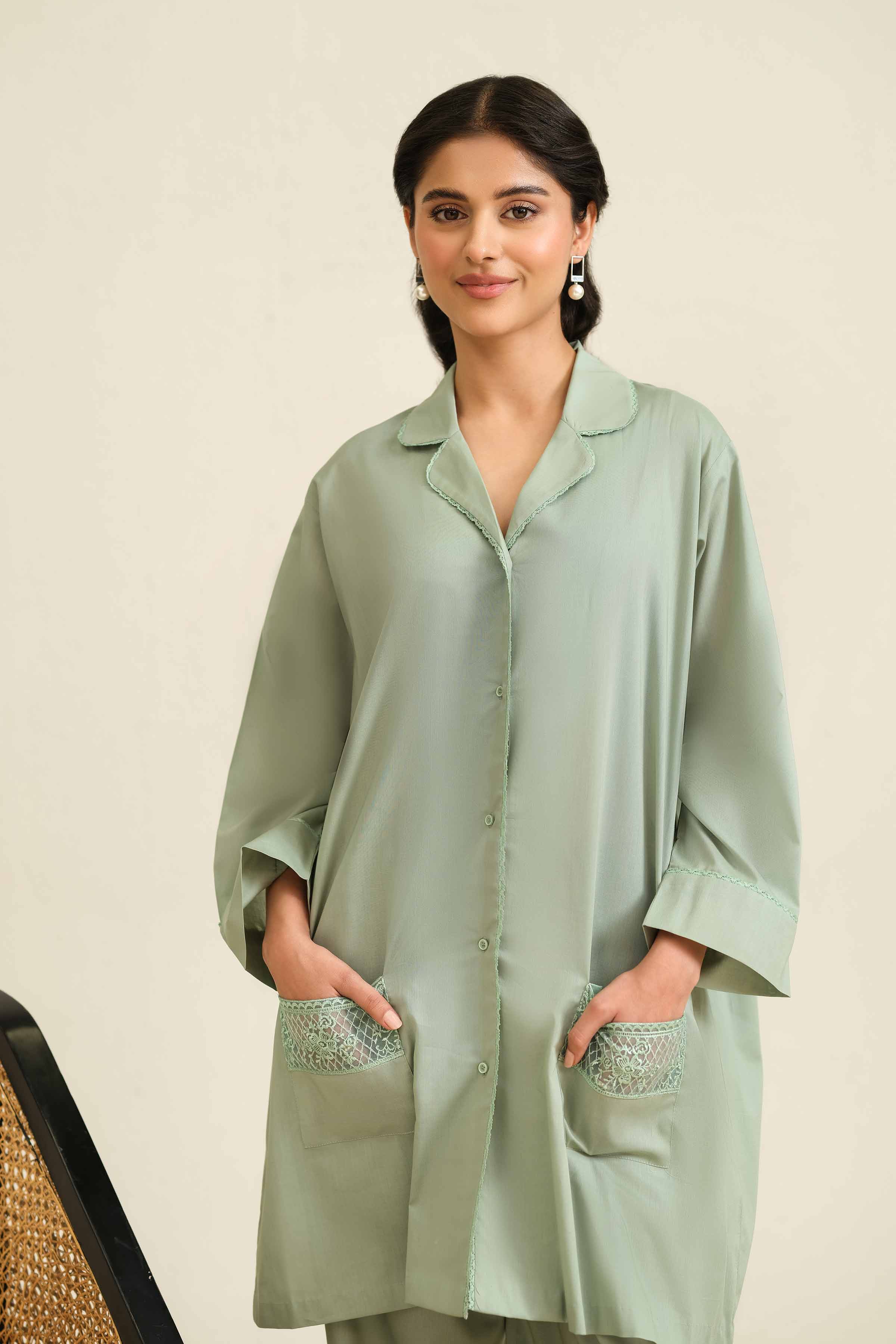2 Piece - Embroidered Loungewear - KLS25-02 - Image 4