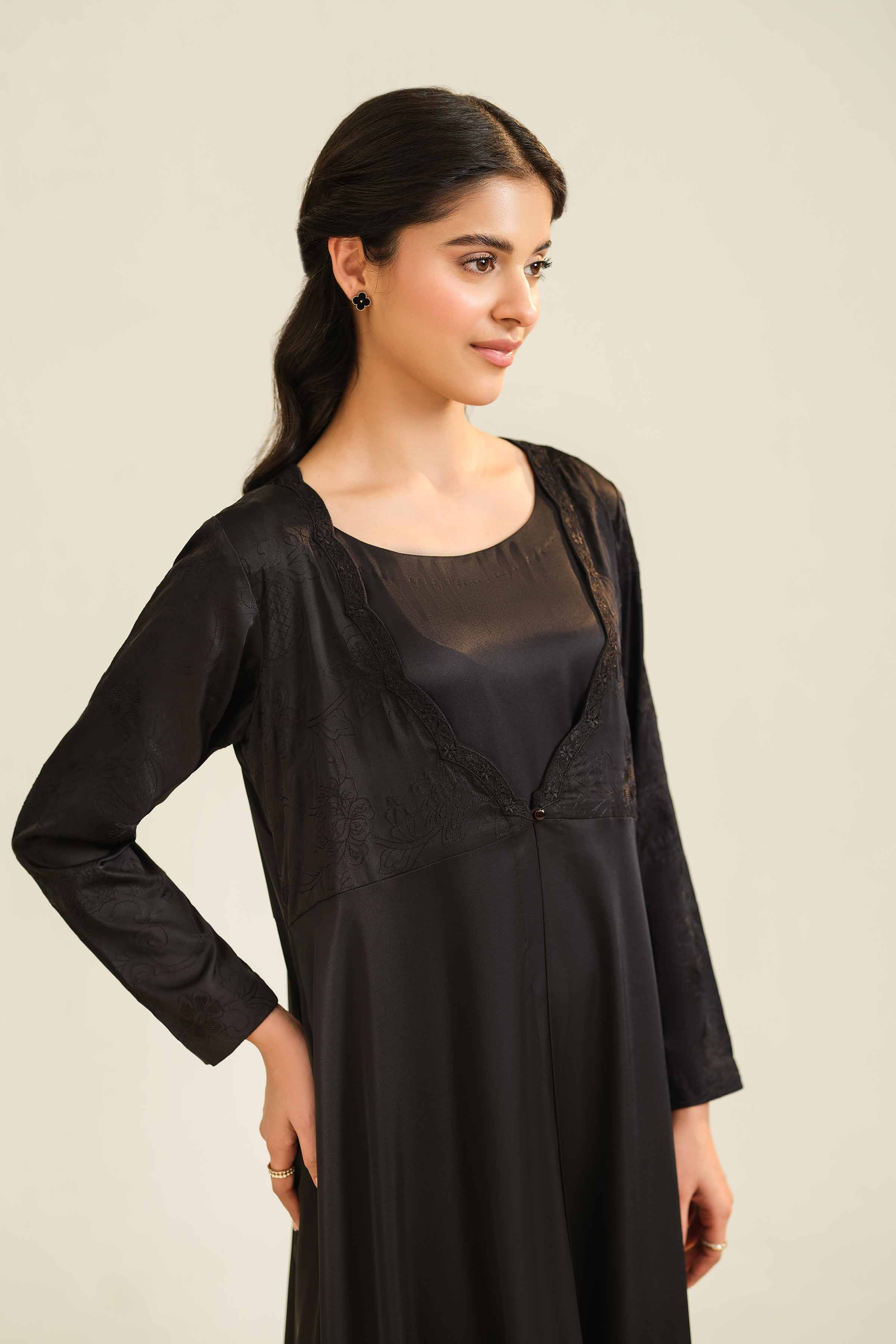2 Piece - Embroidered Loungewear - KLS25-03 - Image 4