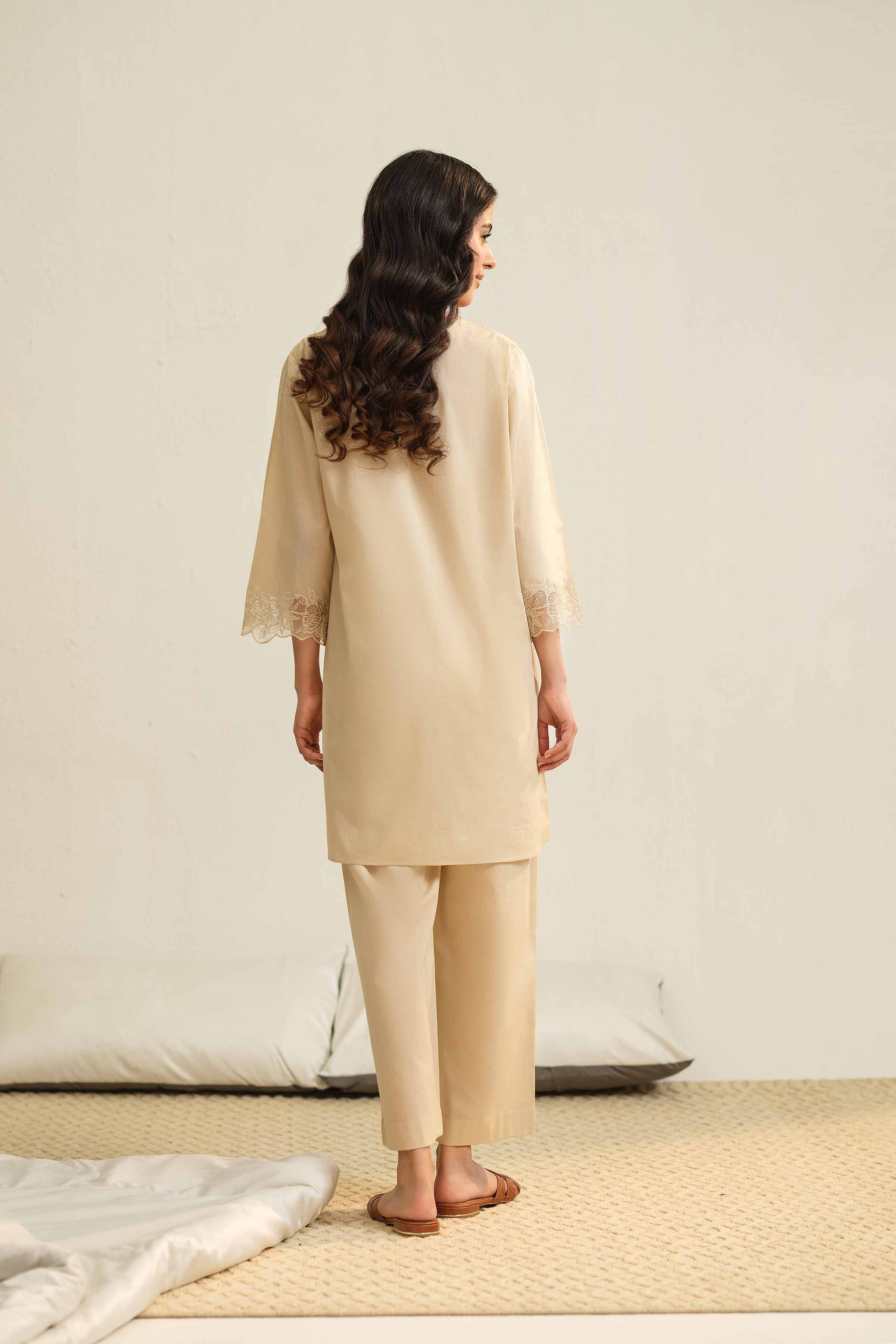 2 Piece - Embroidered Loungewear - KLS25-07 - Image 3