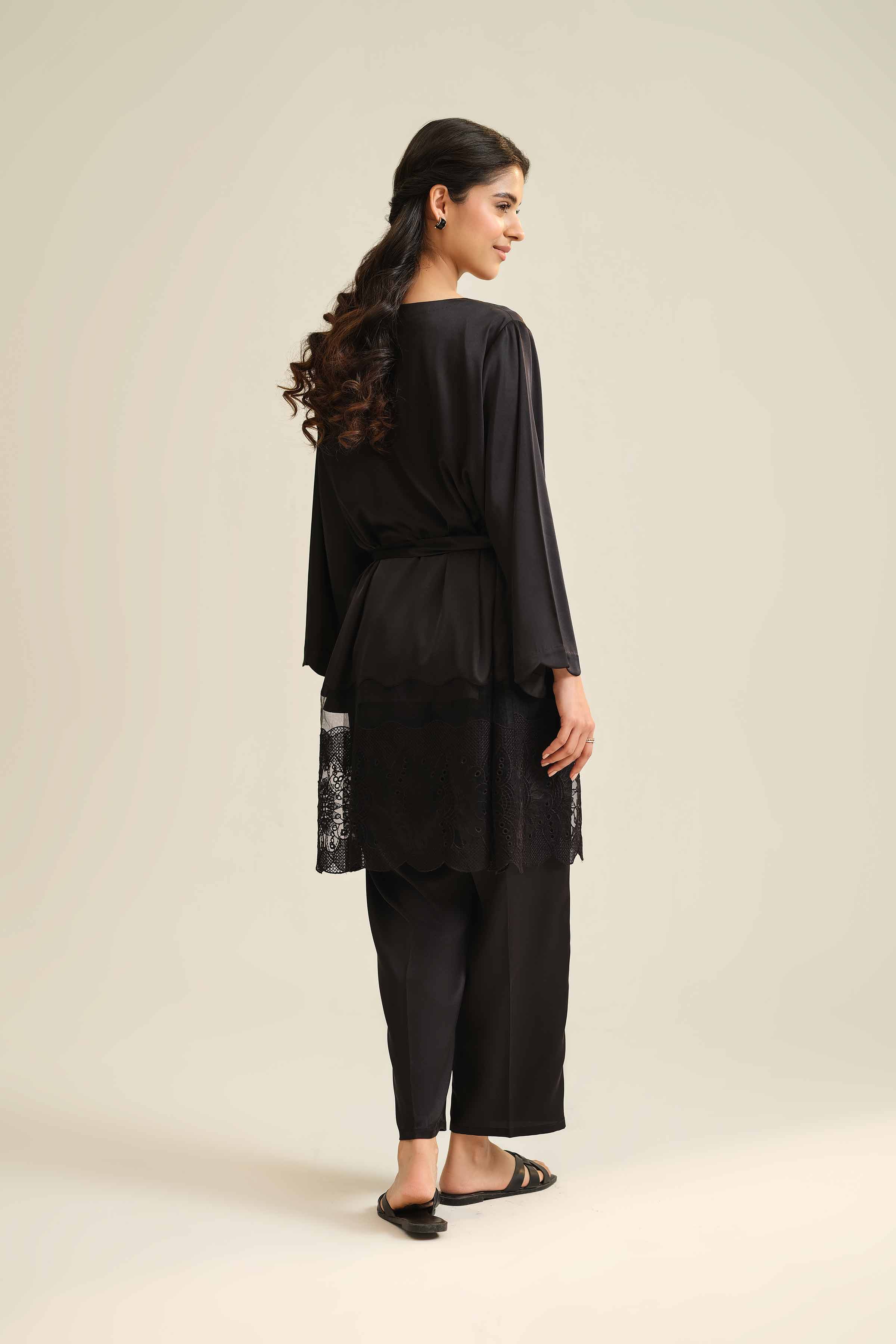 3 Piece - Embroidered Loungewear - KLS25-08 - Image 3