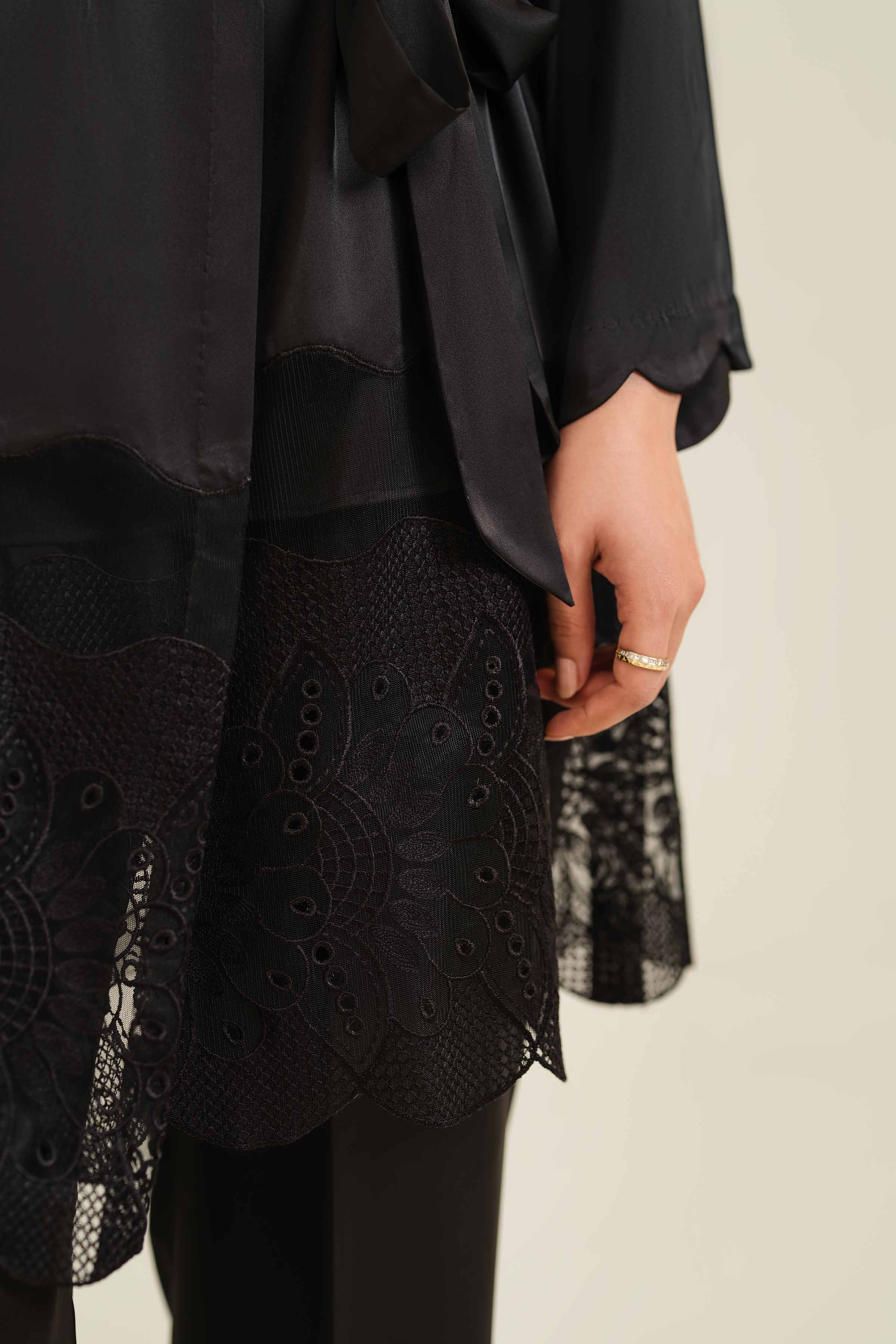 3 Piece - Embroidered Loungewear - KLS25-08 - Image 6