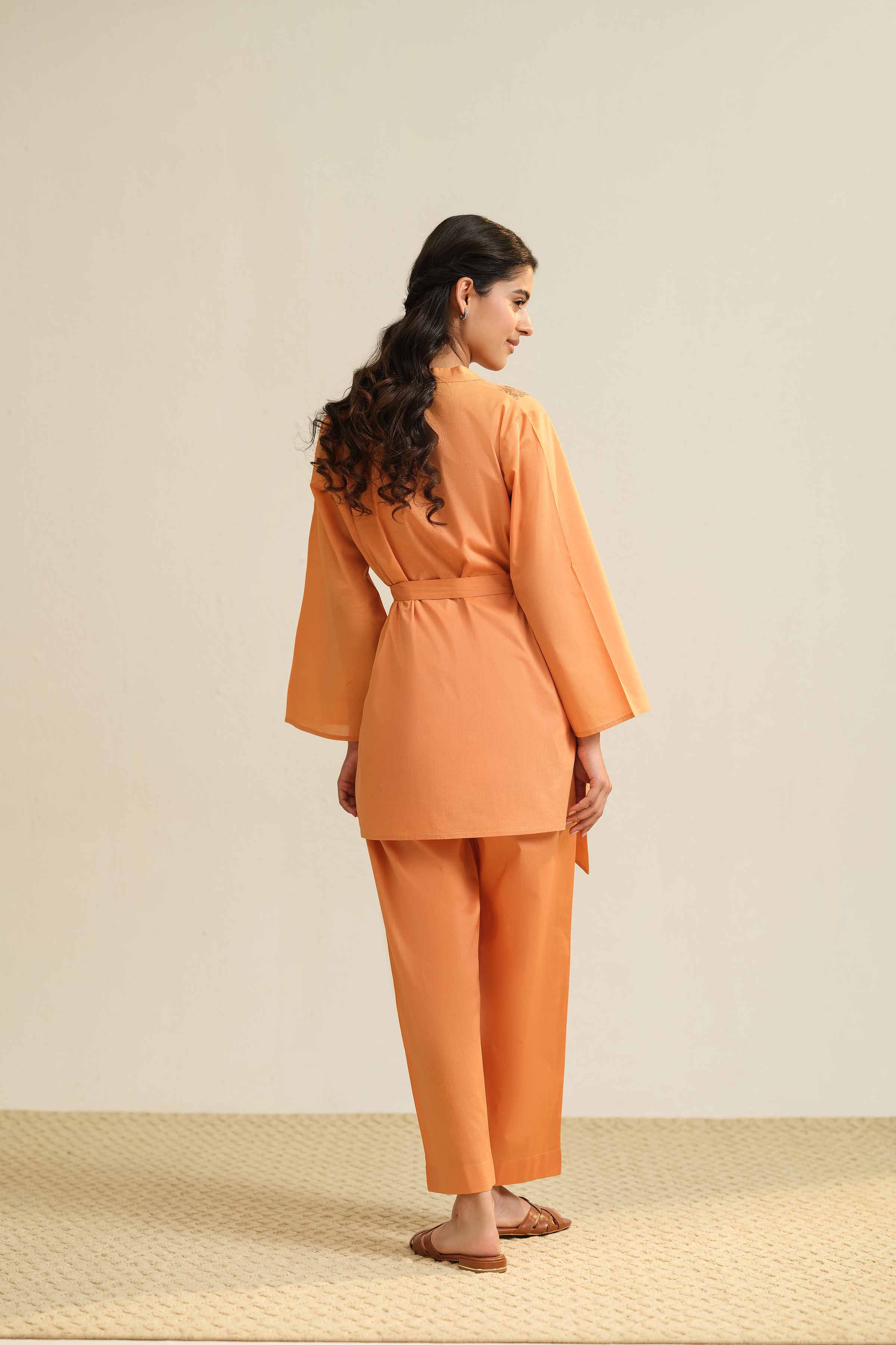 3 Piece - Embroidered Loungewear - KLS25-10 - Image 3