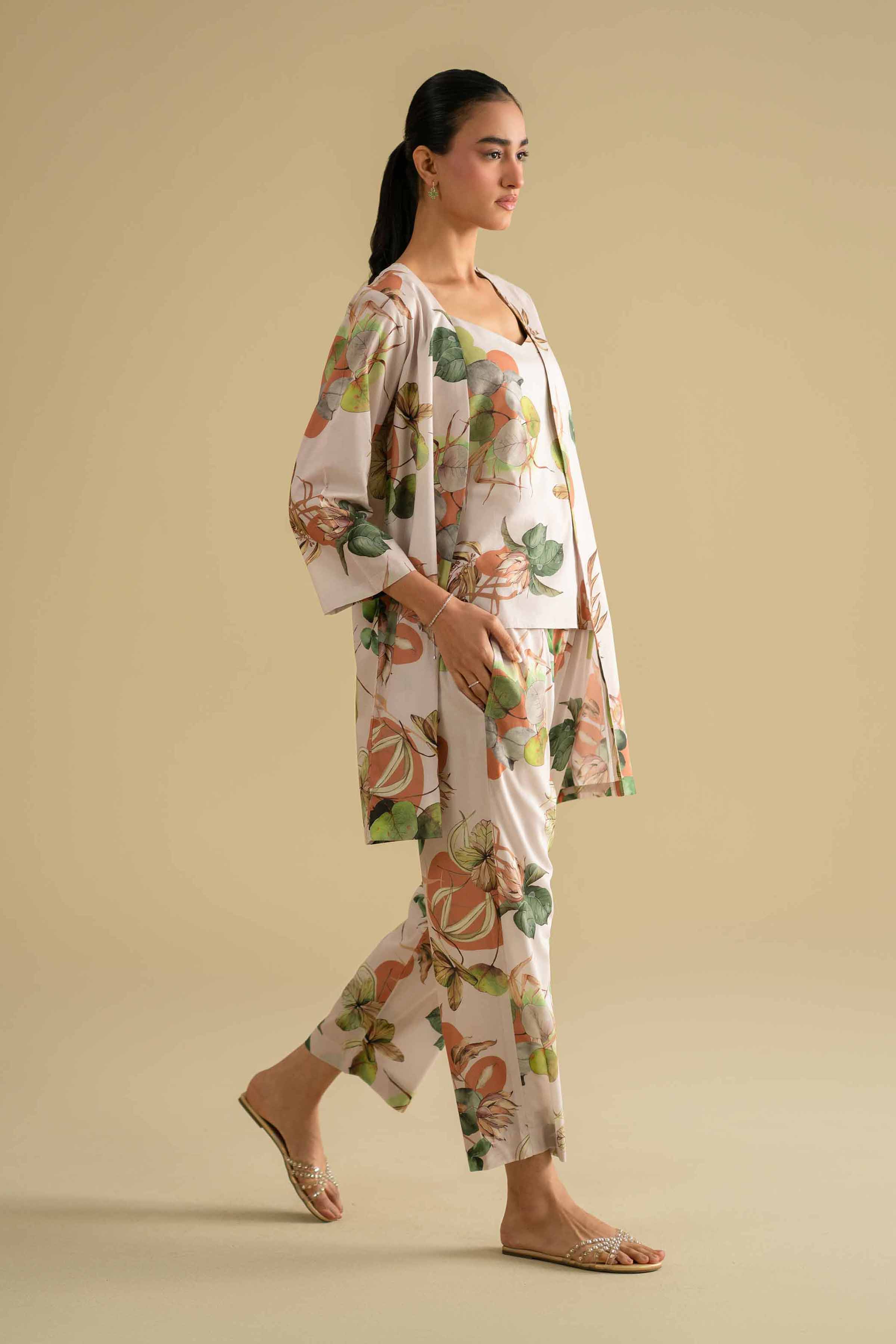 3 Piece - Printed Loungewear - KLS26-03 - Image 4