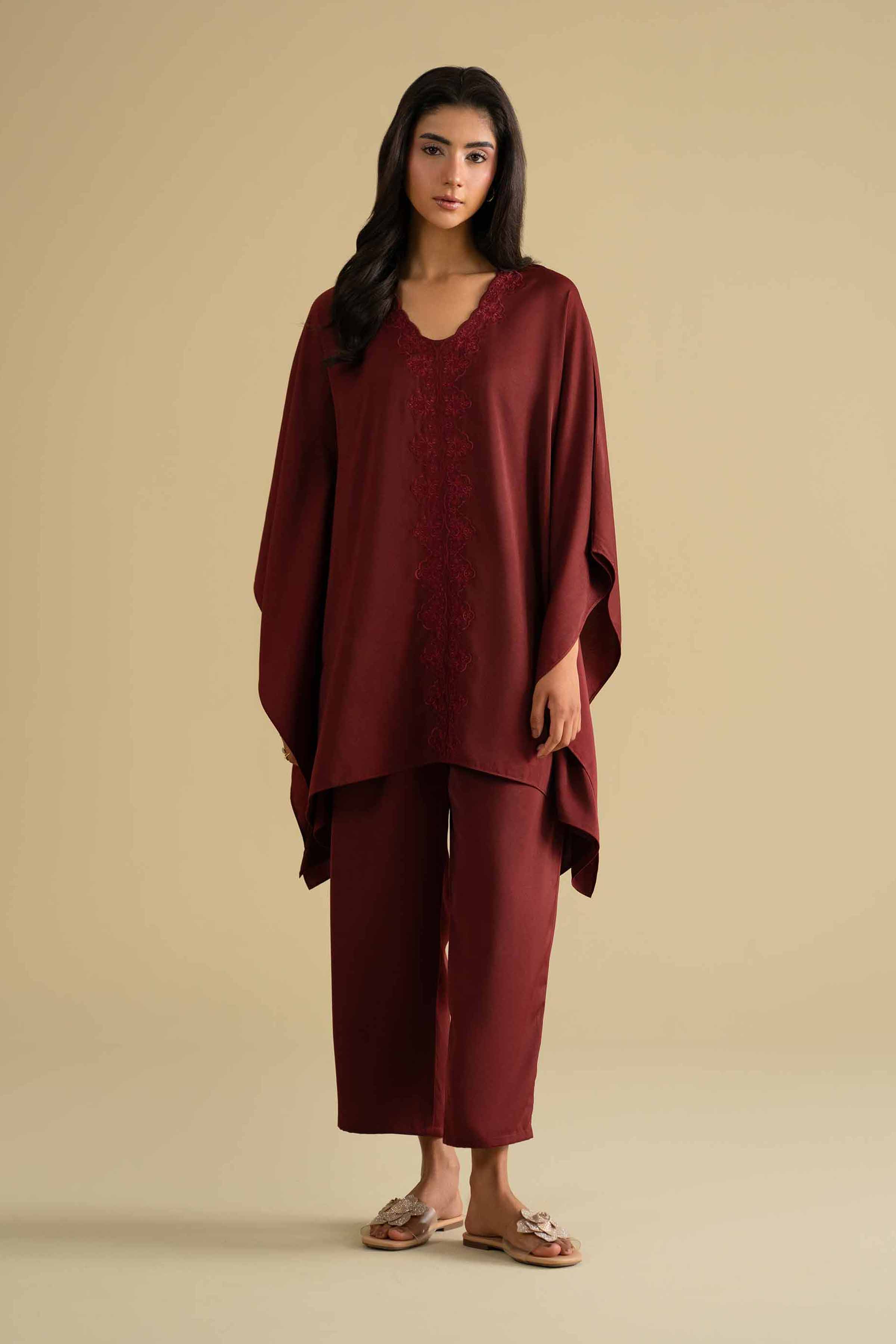 2 Piece - Embroidered Loungewear - KLS26-09 - Image 5