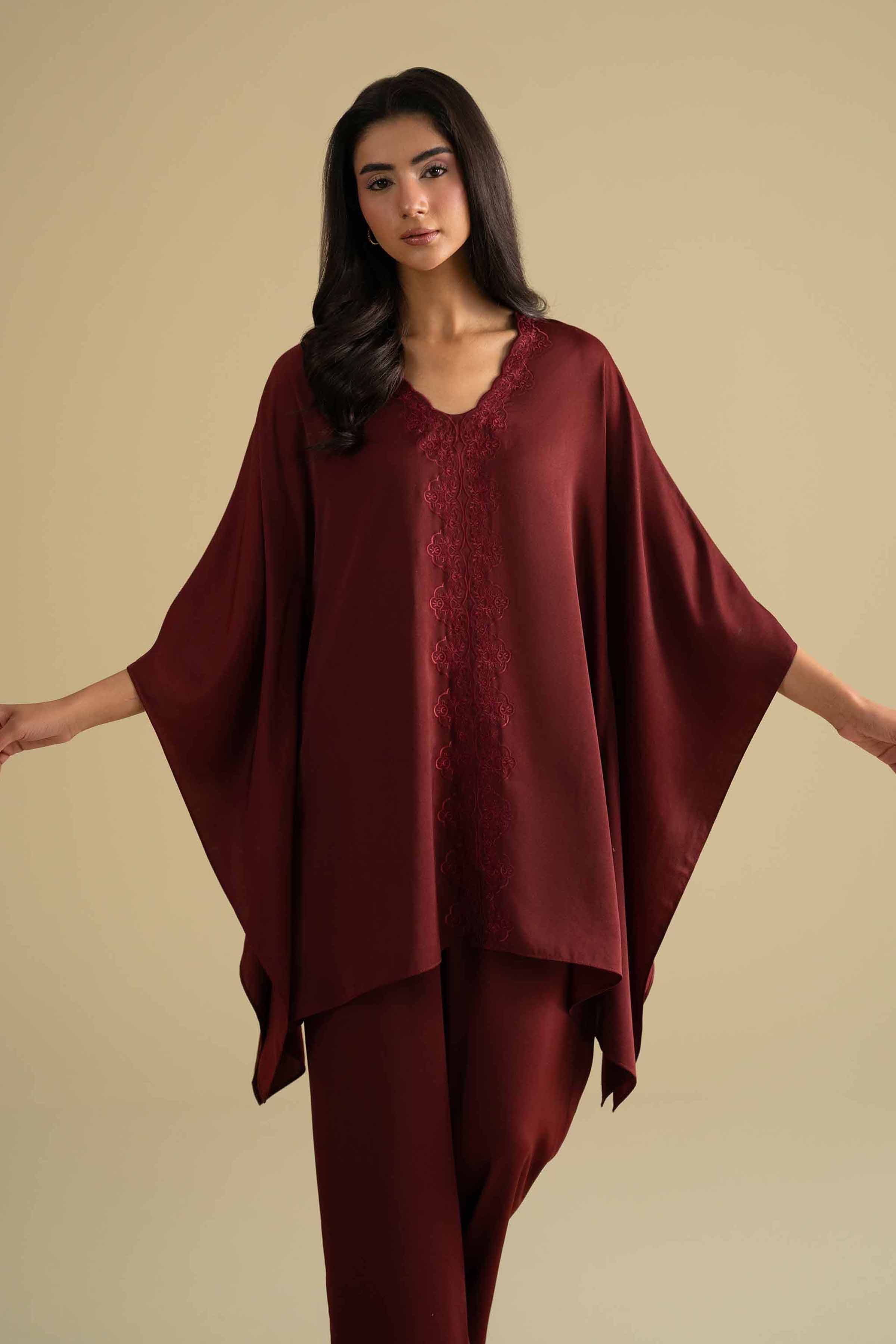 2 Piece - Embroidered Loungewear - KLS26-09 - Image 6