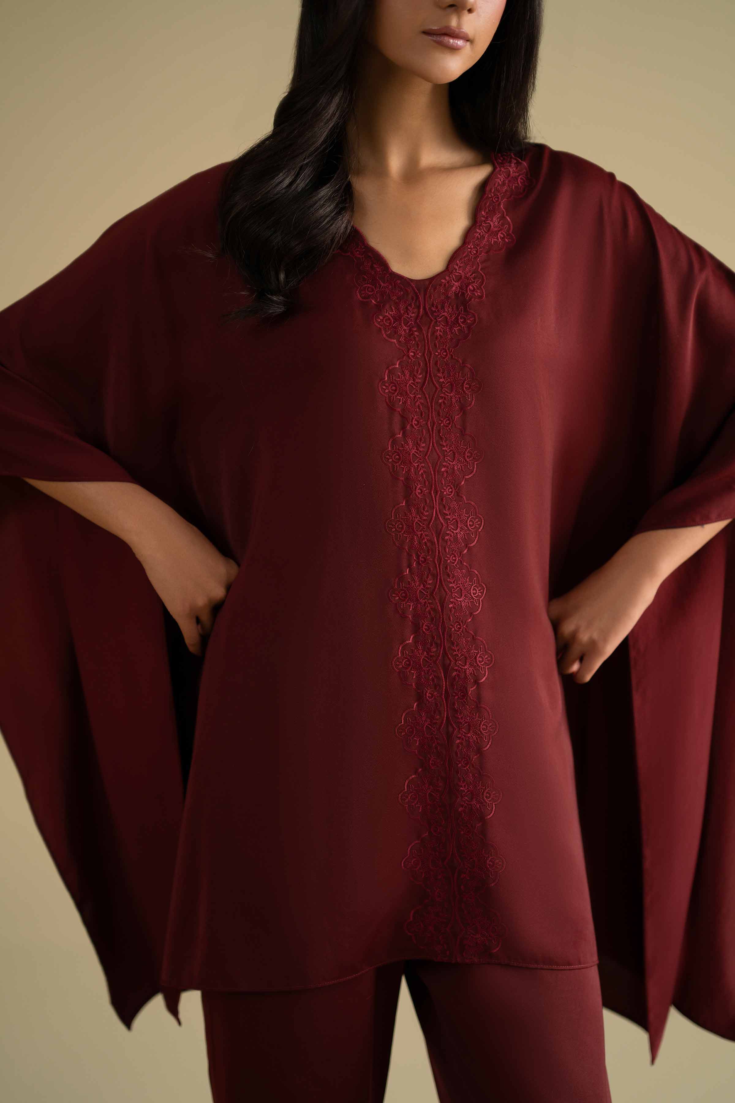 2 Piece - Embroidered Loungewear - KLS26-09 - Image 7