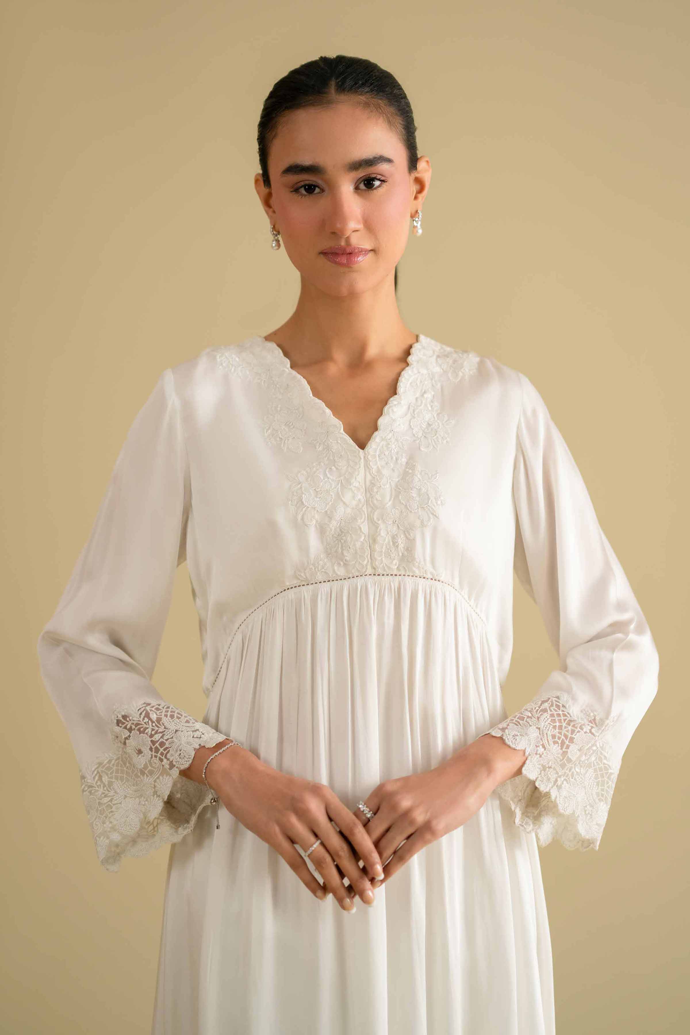 Embroidered Loungewear Gown - KLS26-11 - Image 3