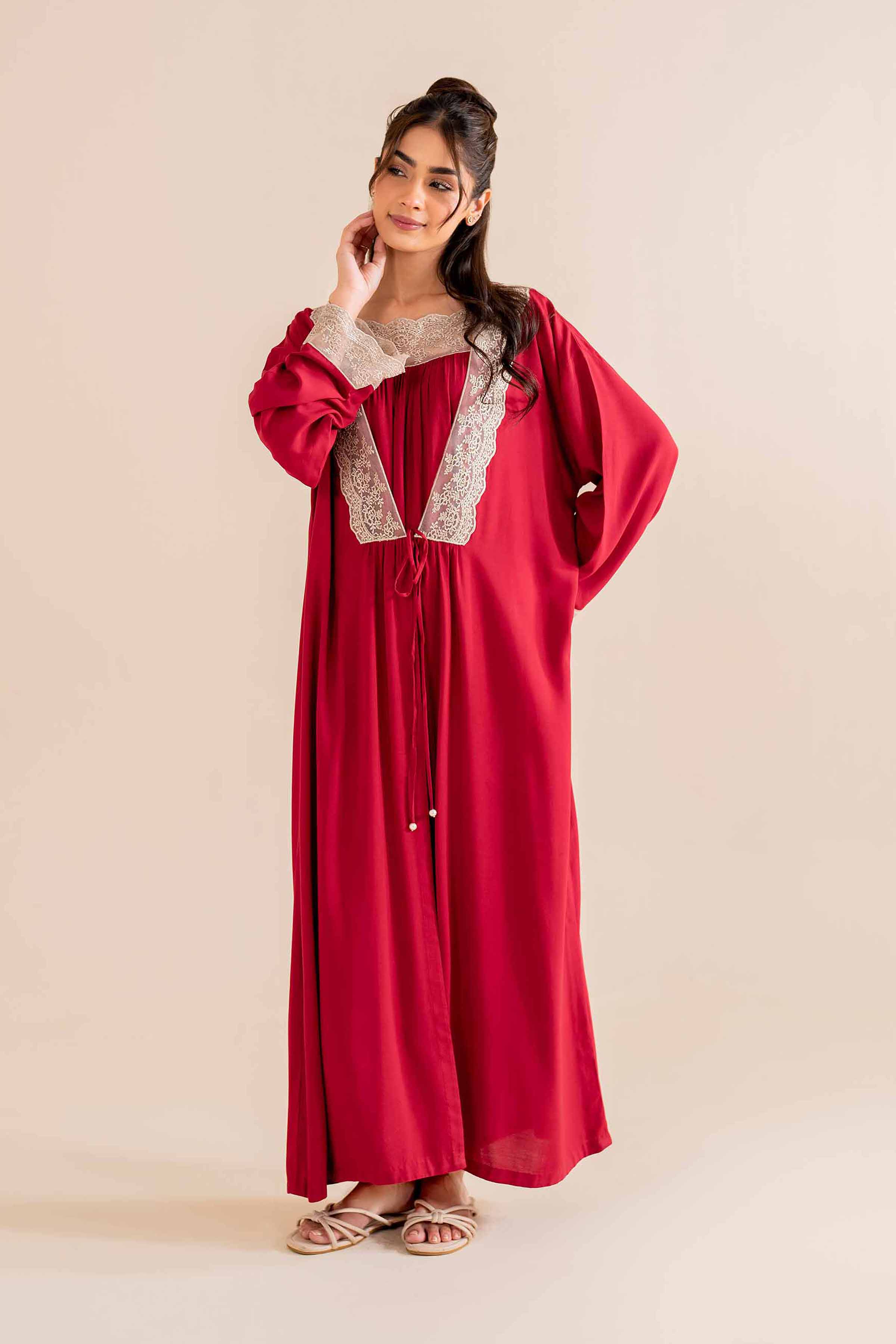2 Piece - Embroidered Loungewear - KLW24-07 - Image 2