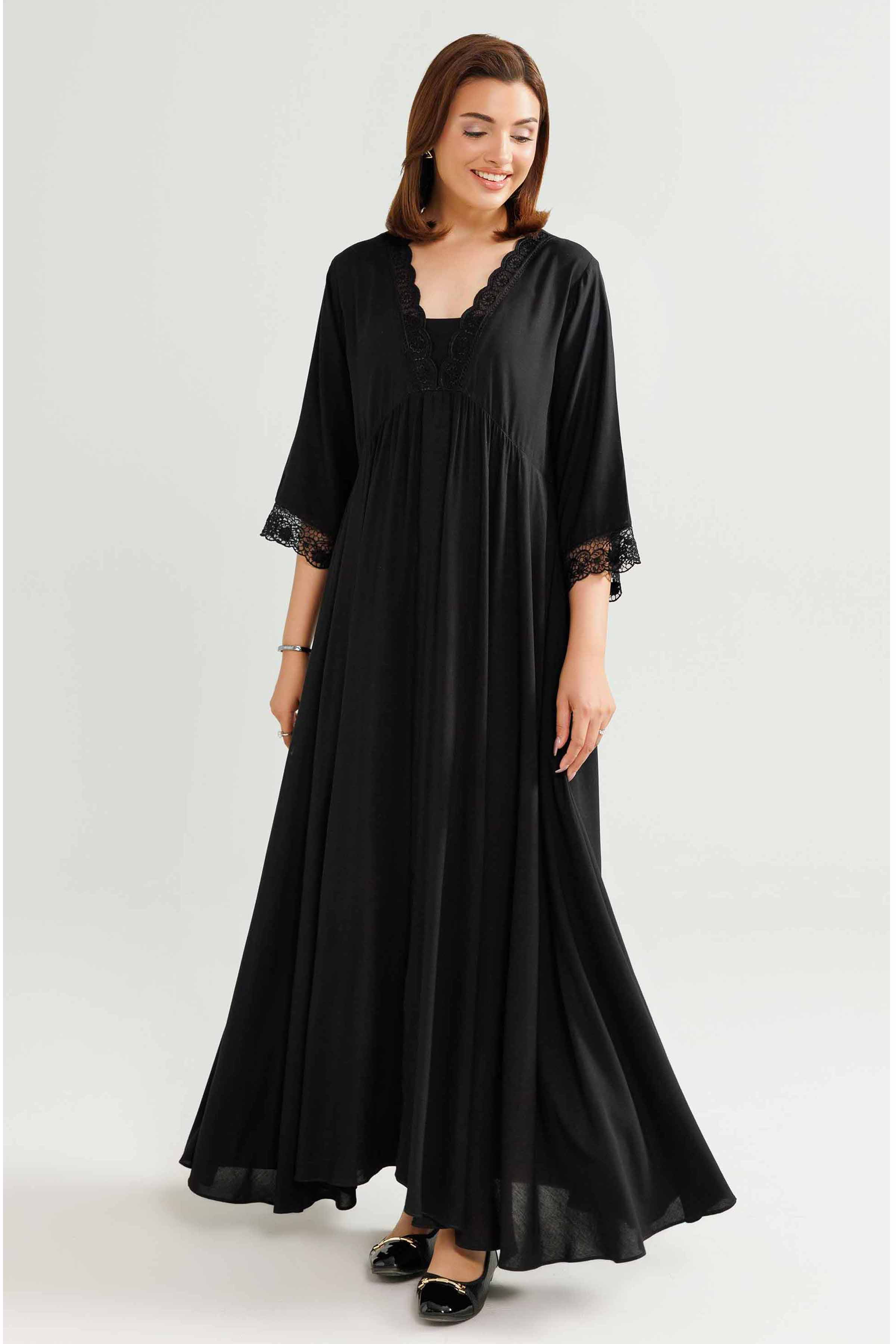Embroidered Gown Loungewear - KLW25-05 - Image 2