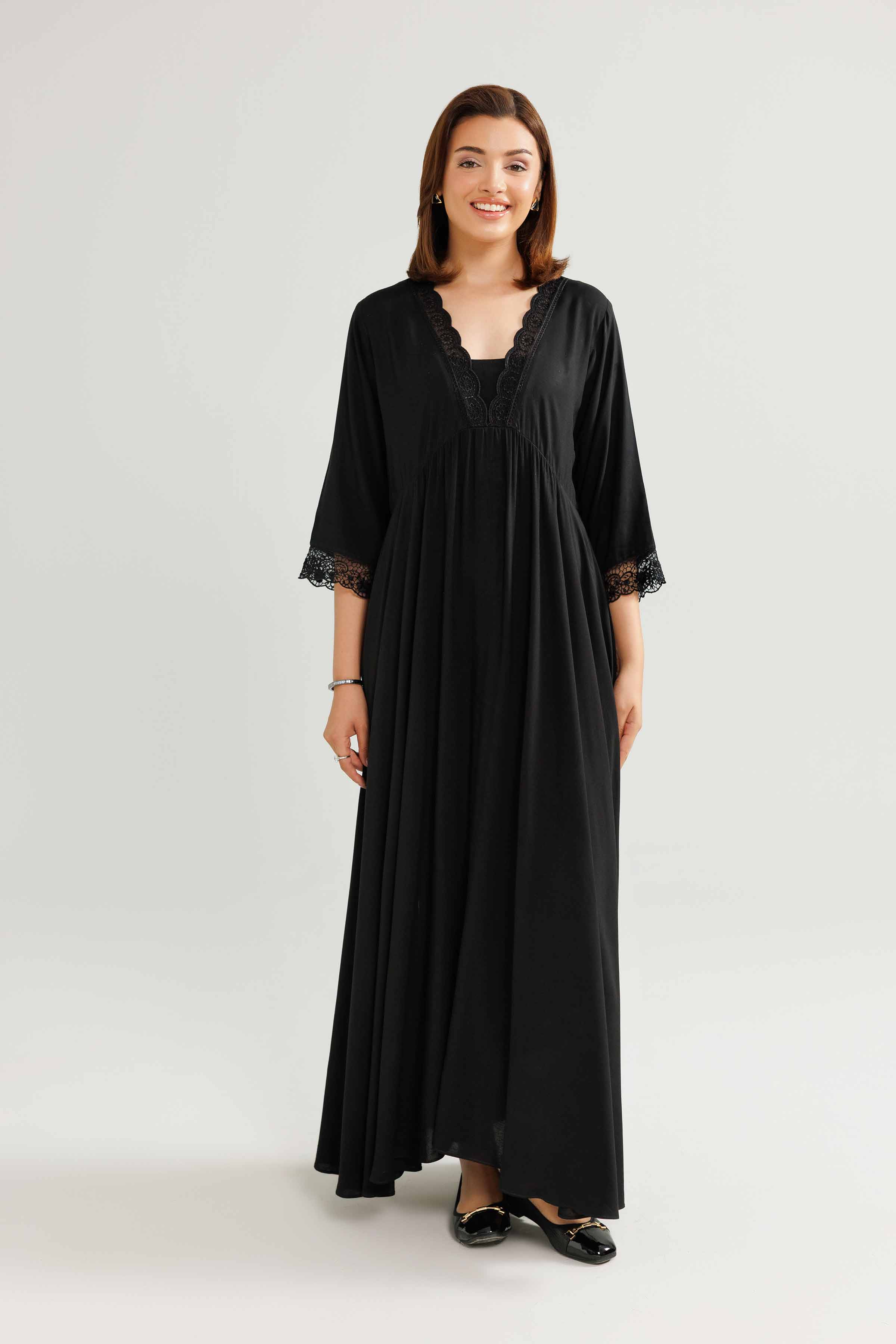 Embroidered Gown Loungewear - KLW25-05 - Image 4