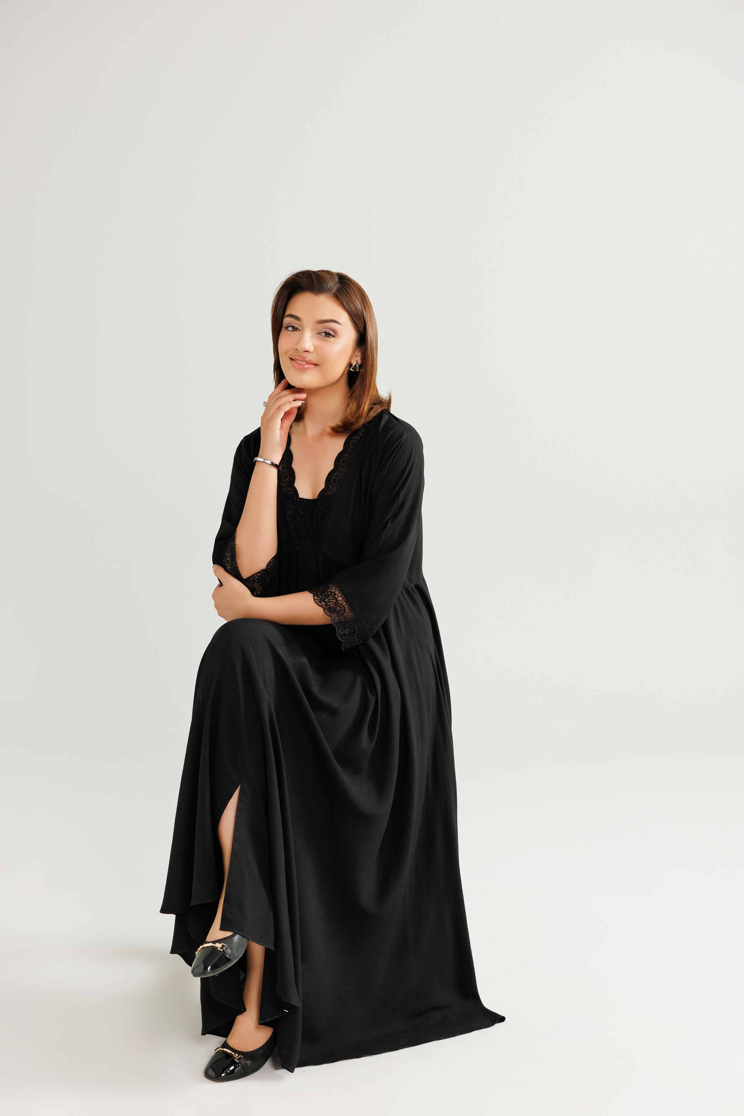 Embroidered Gown Loungewear - KLW25-05 - Image 5