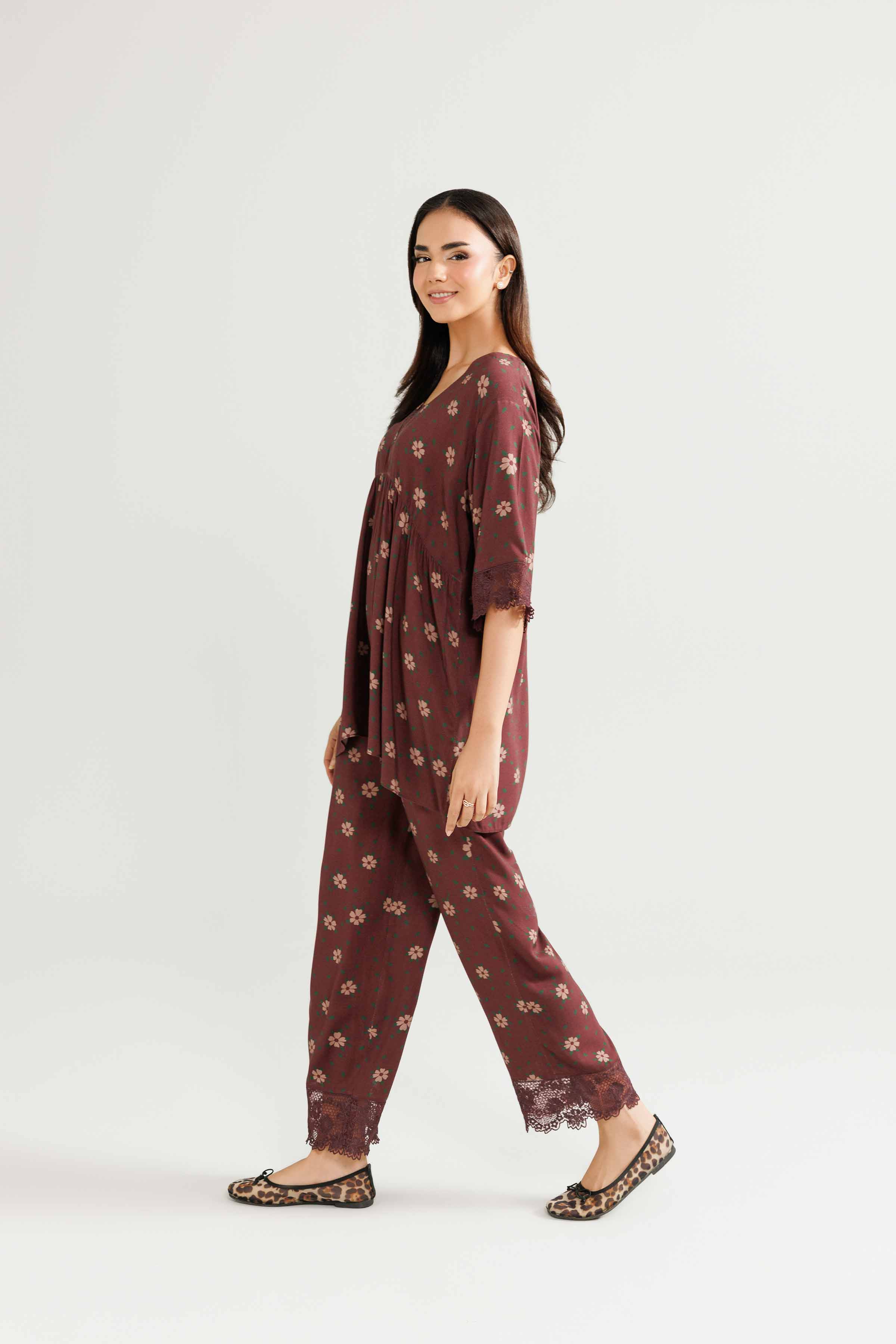 2 Piece - Embroidered Suit - KLW25-09 - Image 5