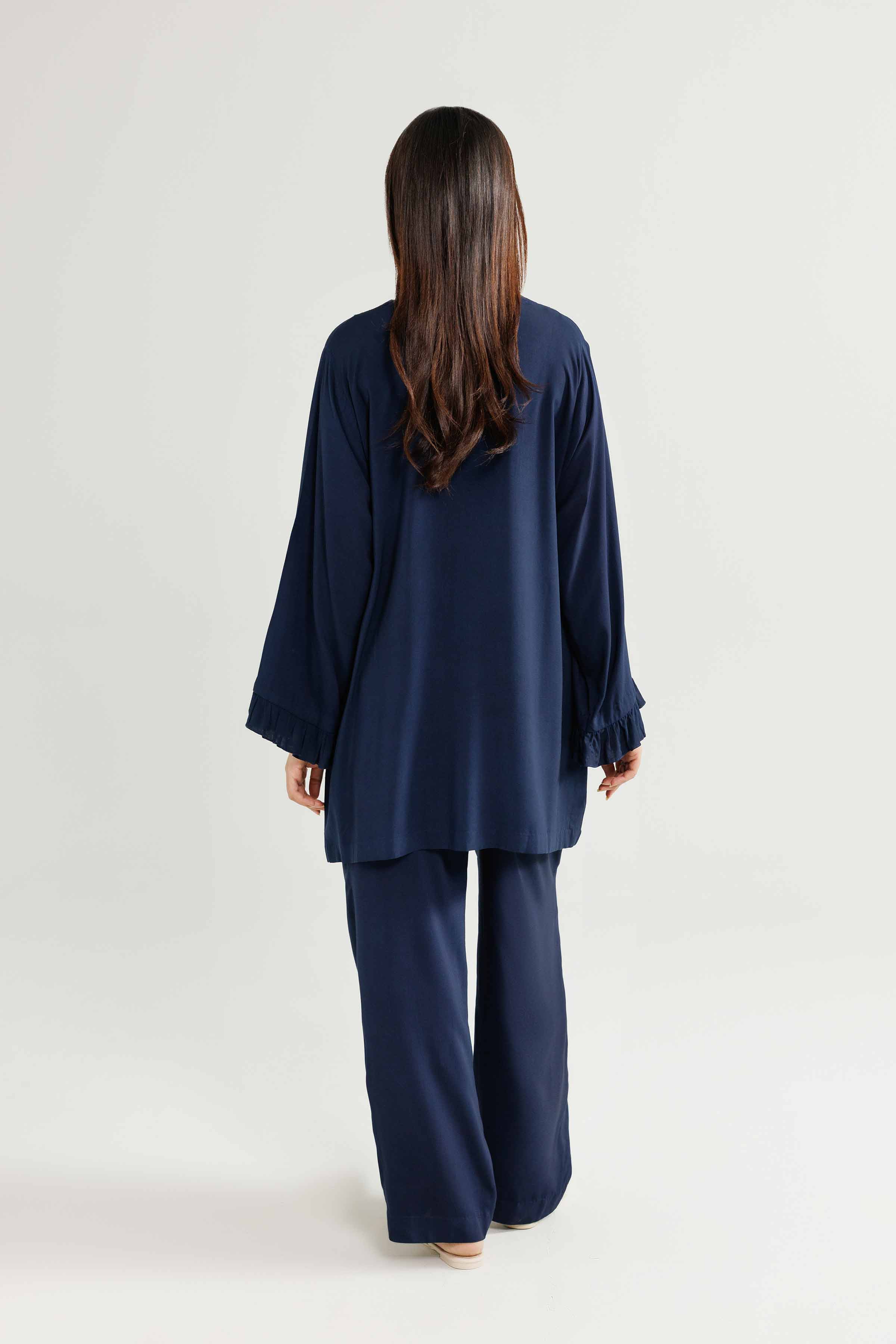2 Piece - Embroidered Loungewear - KLW25-13 - Image 3