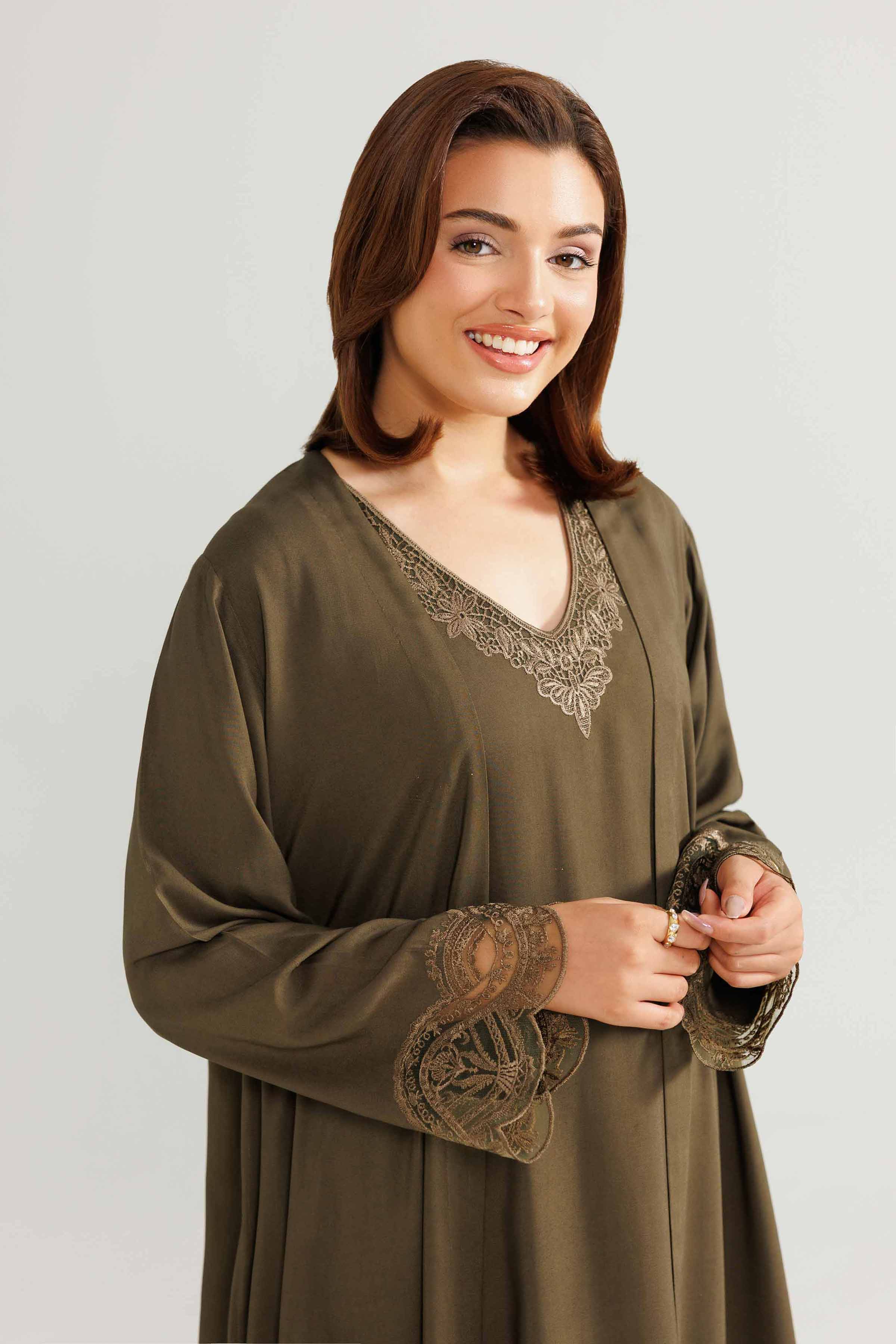 2 Piece - Embroidered Loungewear - KLW25-14 - Image 2