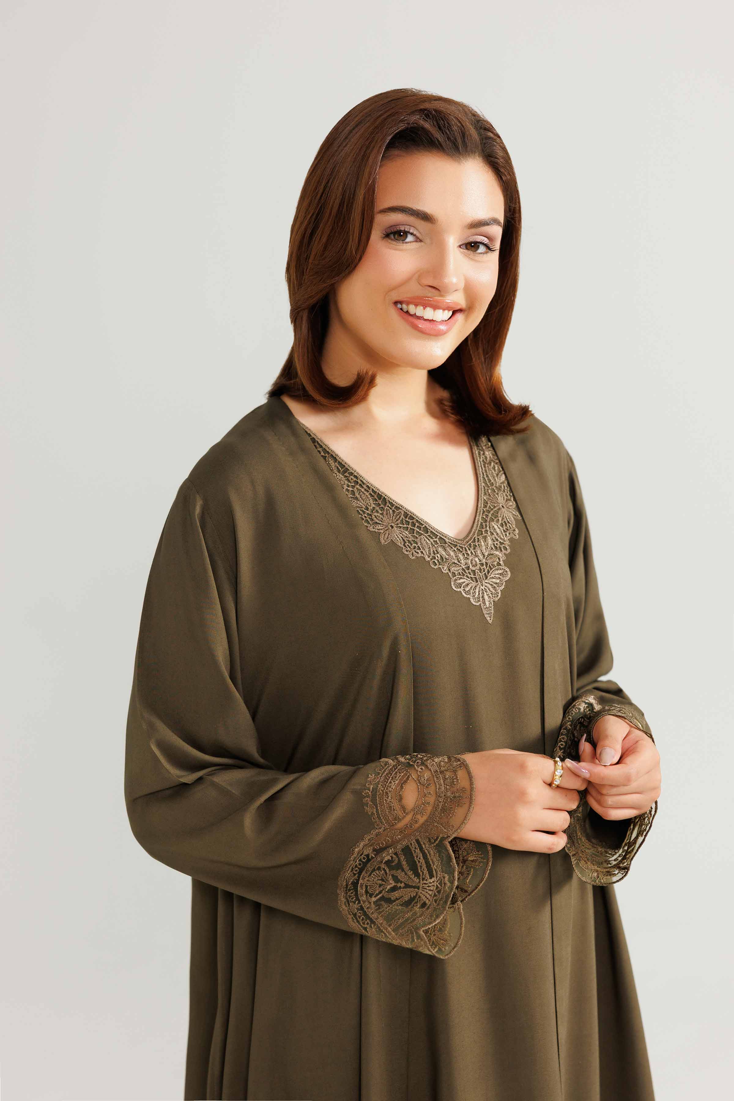 2 Piece - Embroidered Loungewear - KLW25-14 - Image 7