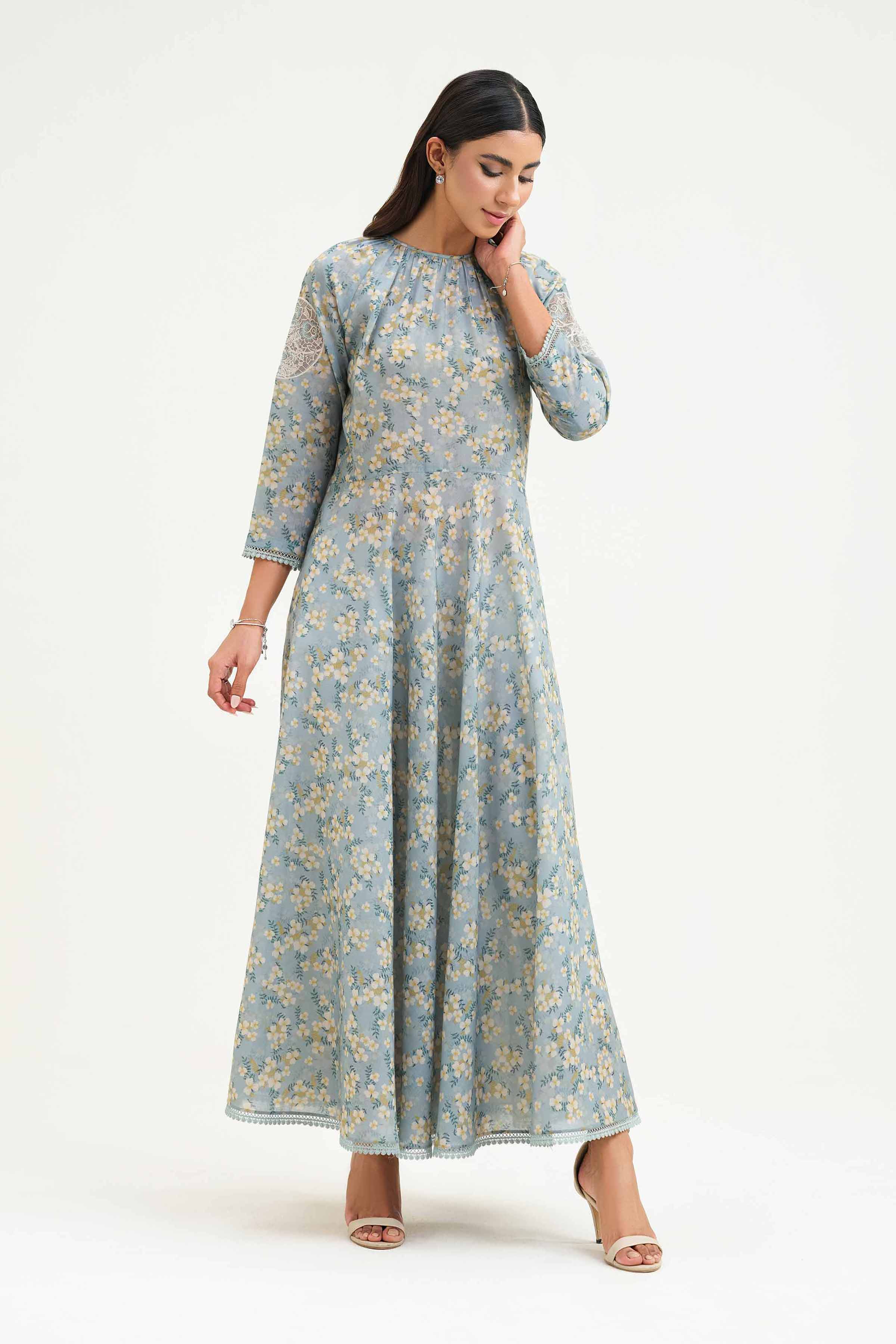 Printed Embroidered Dress - KPS25-01 - Image 2