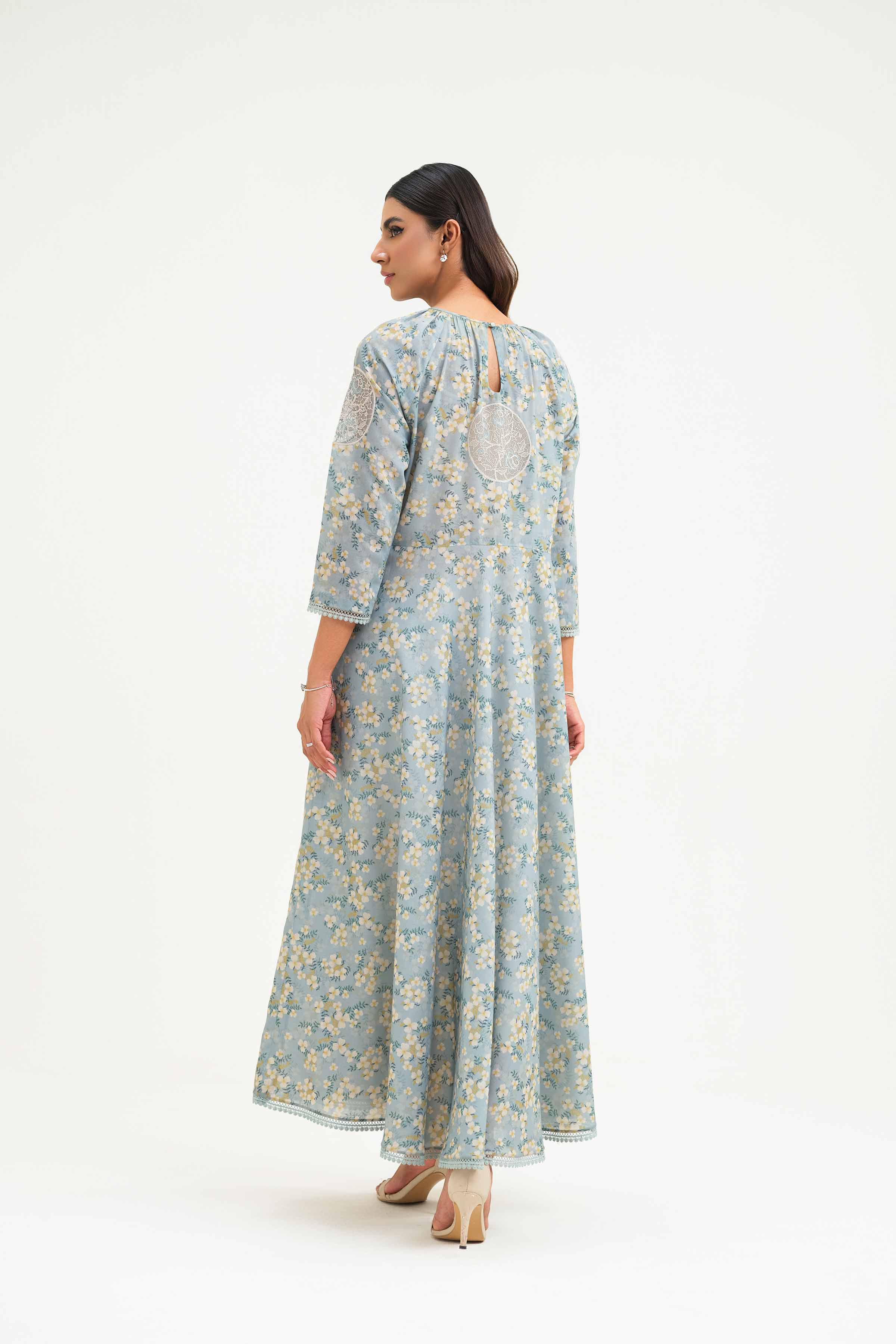 Printed Embroidered Dress - KPS25-01 - Image 3