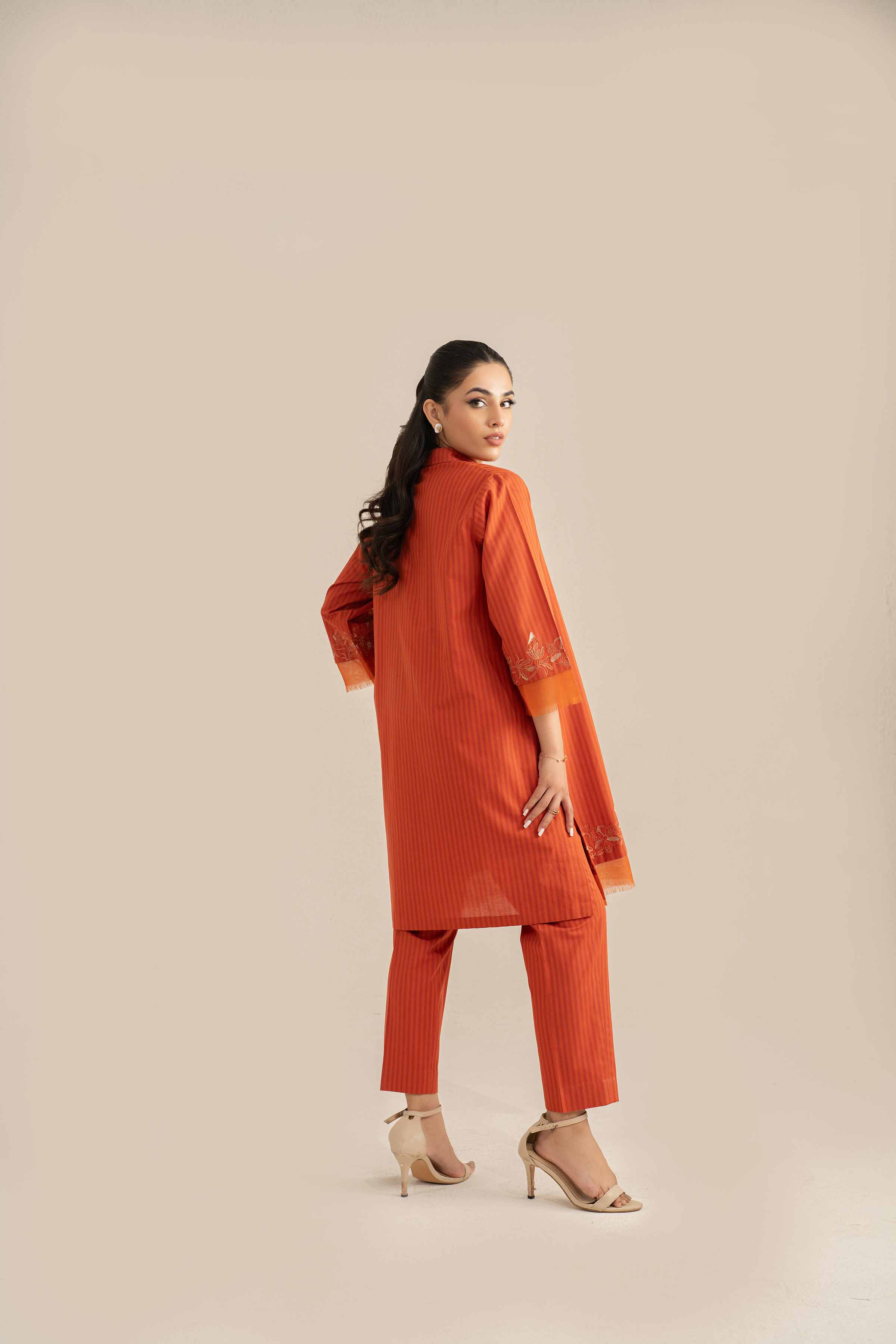 2 Piece - Embroidered Suit - KPS25-07 - Image 3