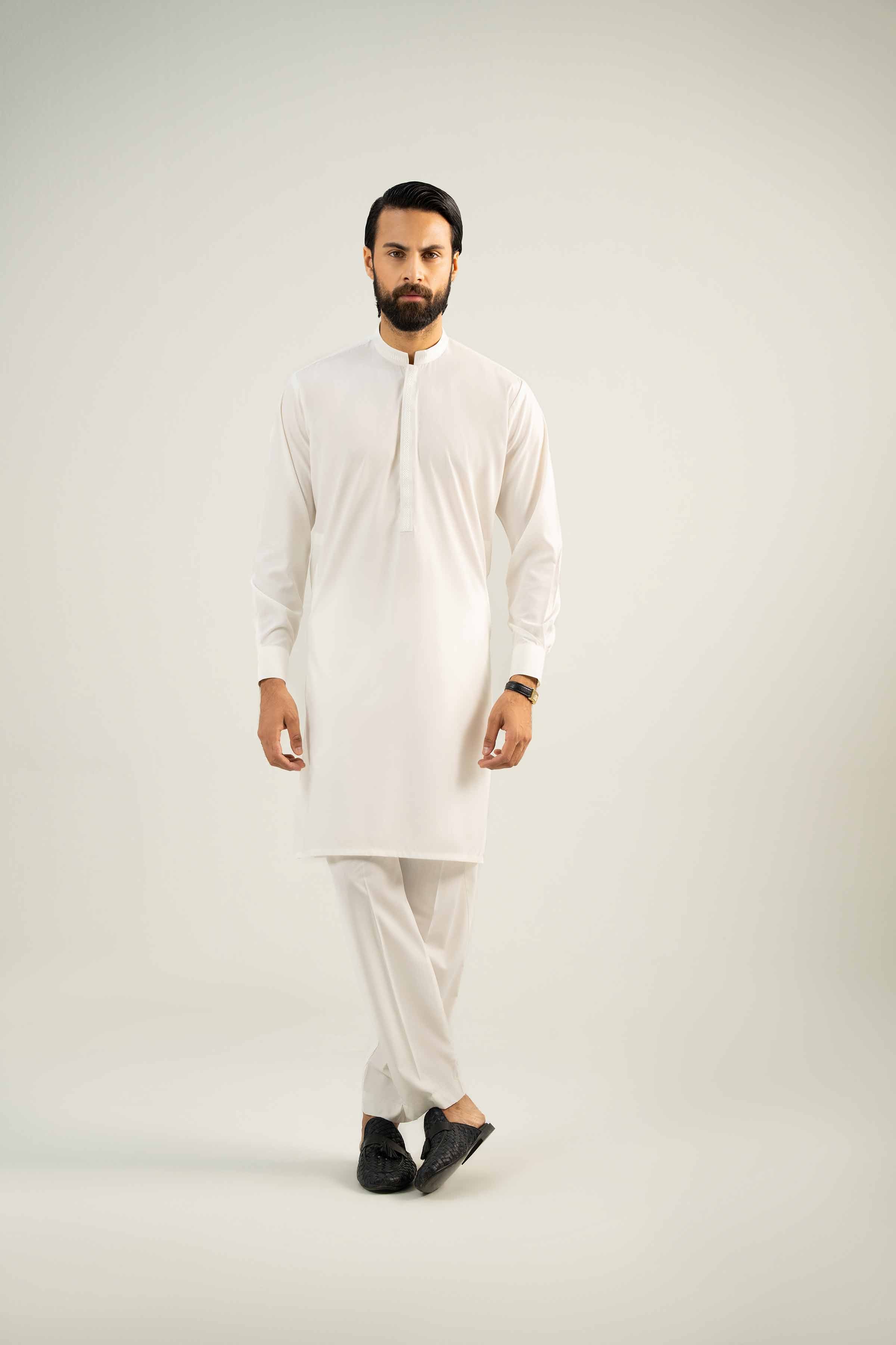 2 Piece - Embroidered Suit - NMST-SM25-2 - Image 7