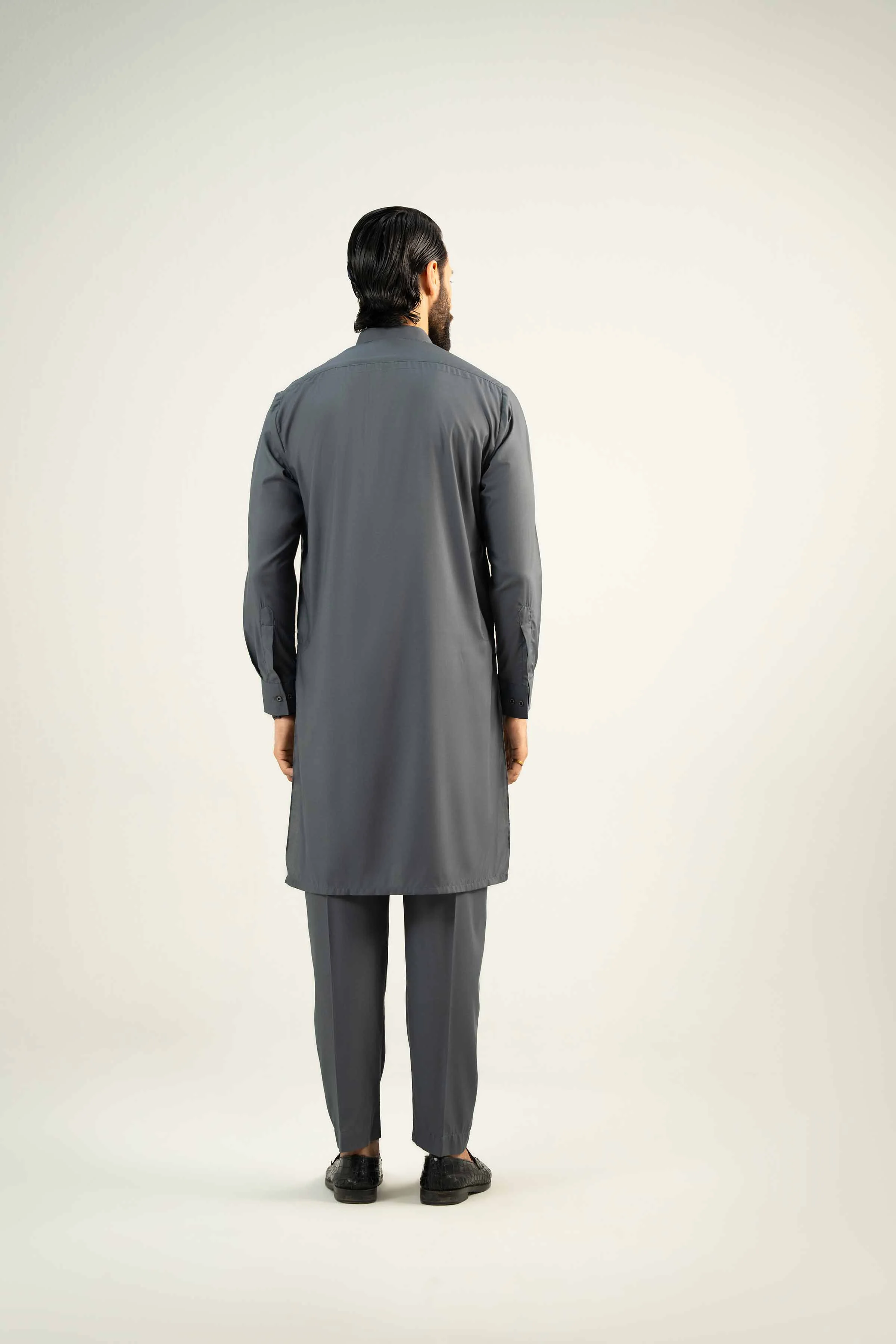 2 Piece - Embroidered Suit - NMST-SM25-5 - Image 3