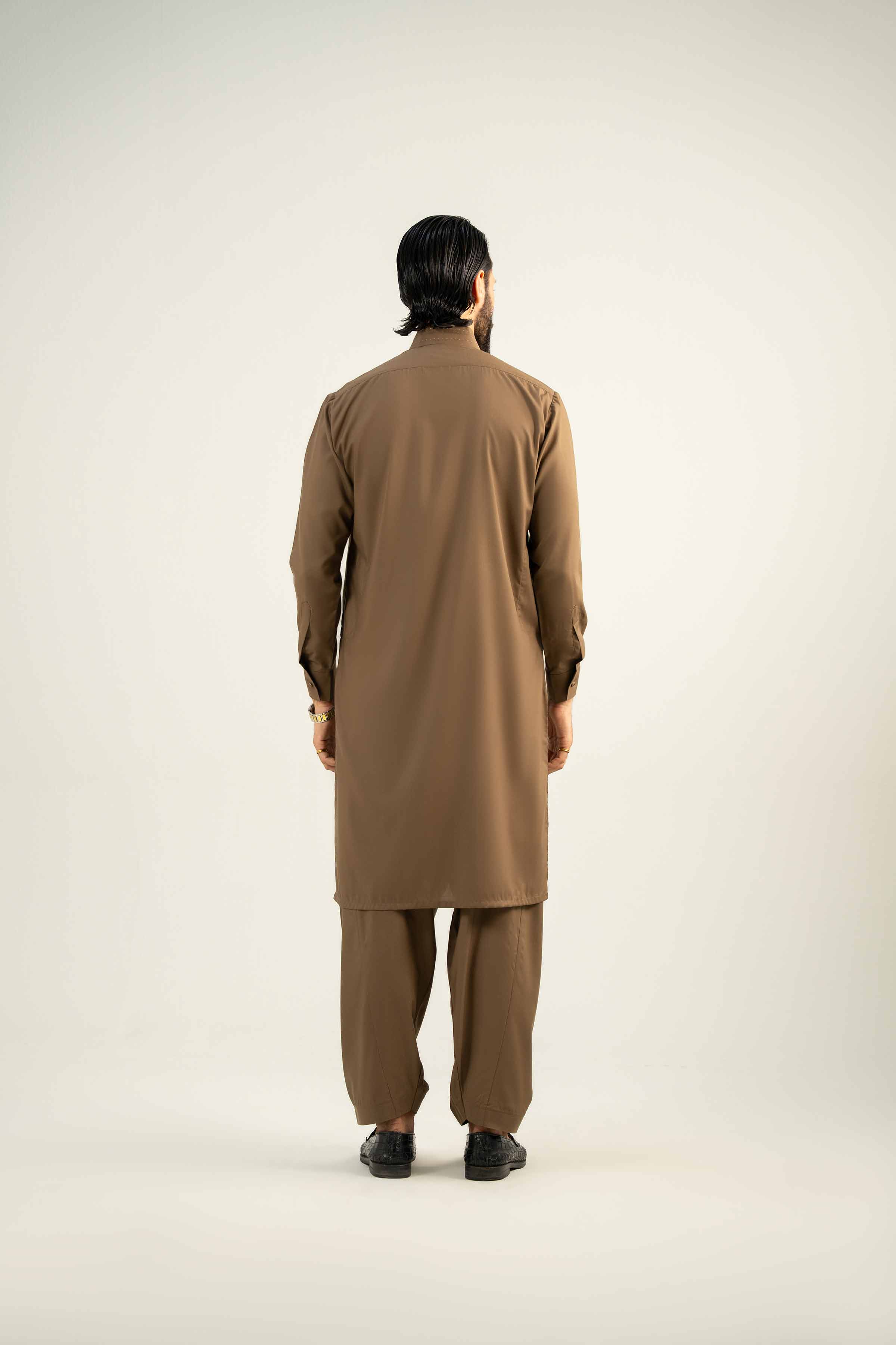 2 Piece - Embroidered Suit - NMST-SM25-6 - Image 3