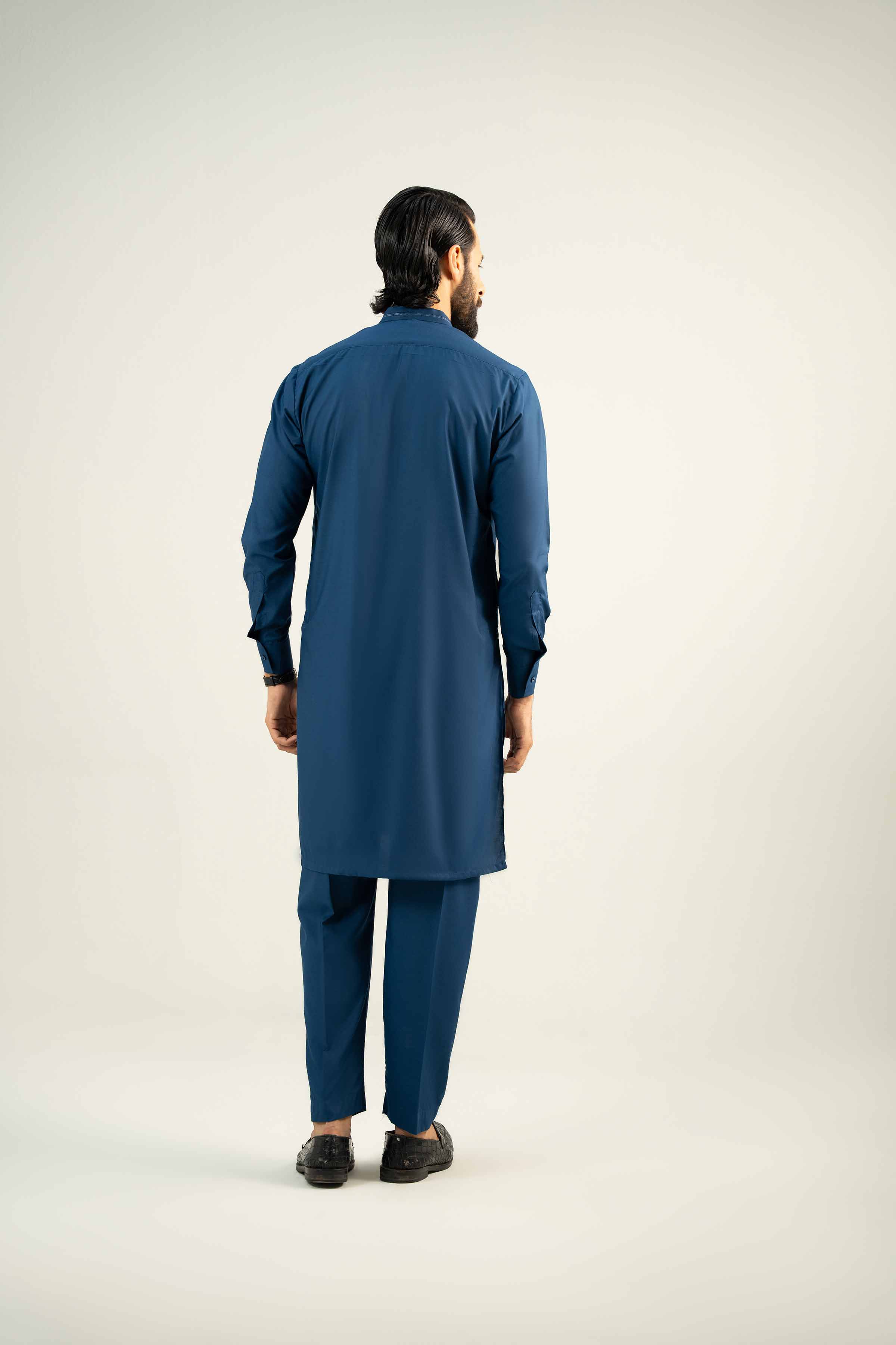 2 Piece - Embroidered Suit - NMST-SM25-7 - Image 3