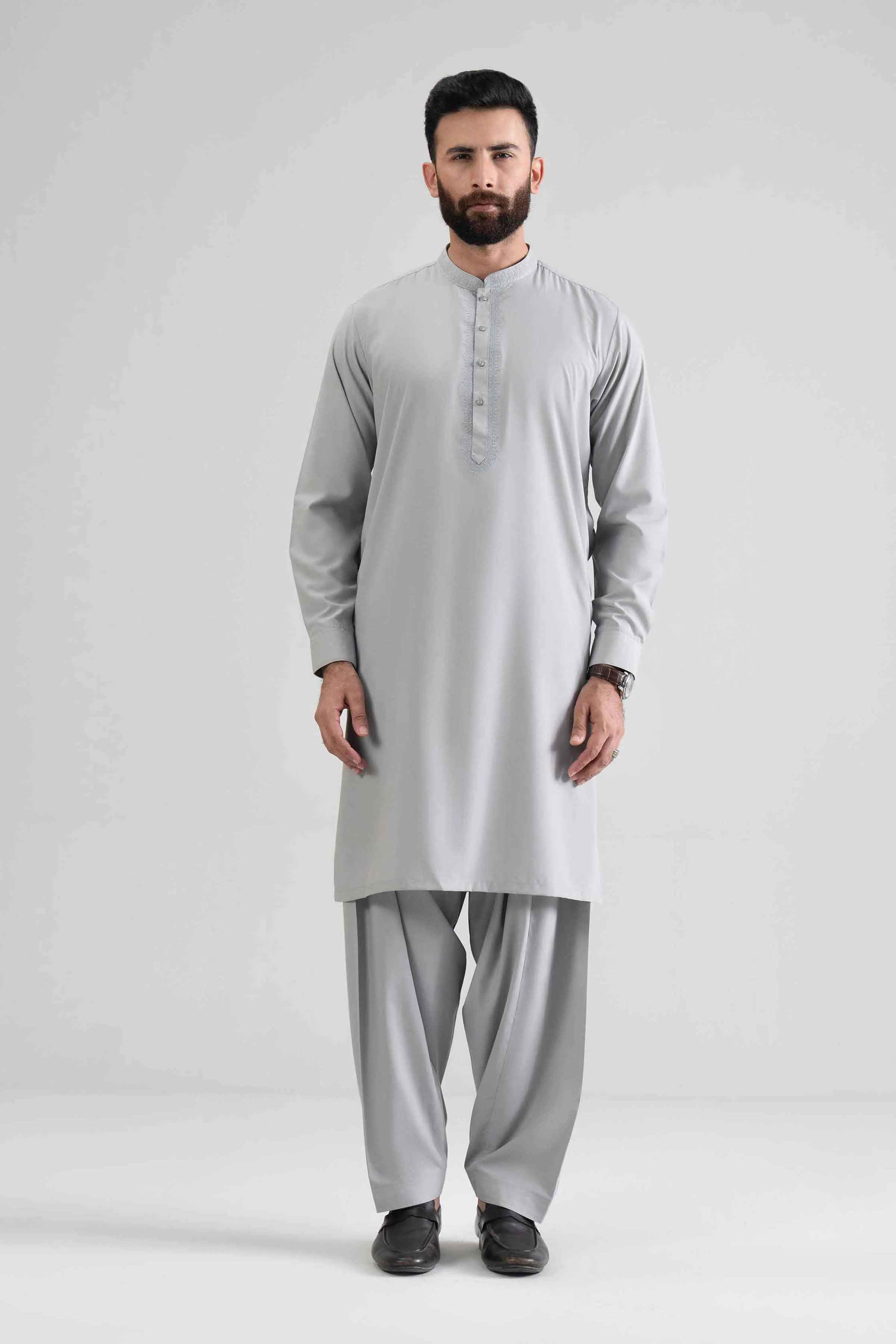 2 Piece - Embroidered Suit - NQ26-001 - Image 5