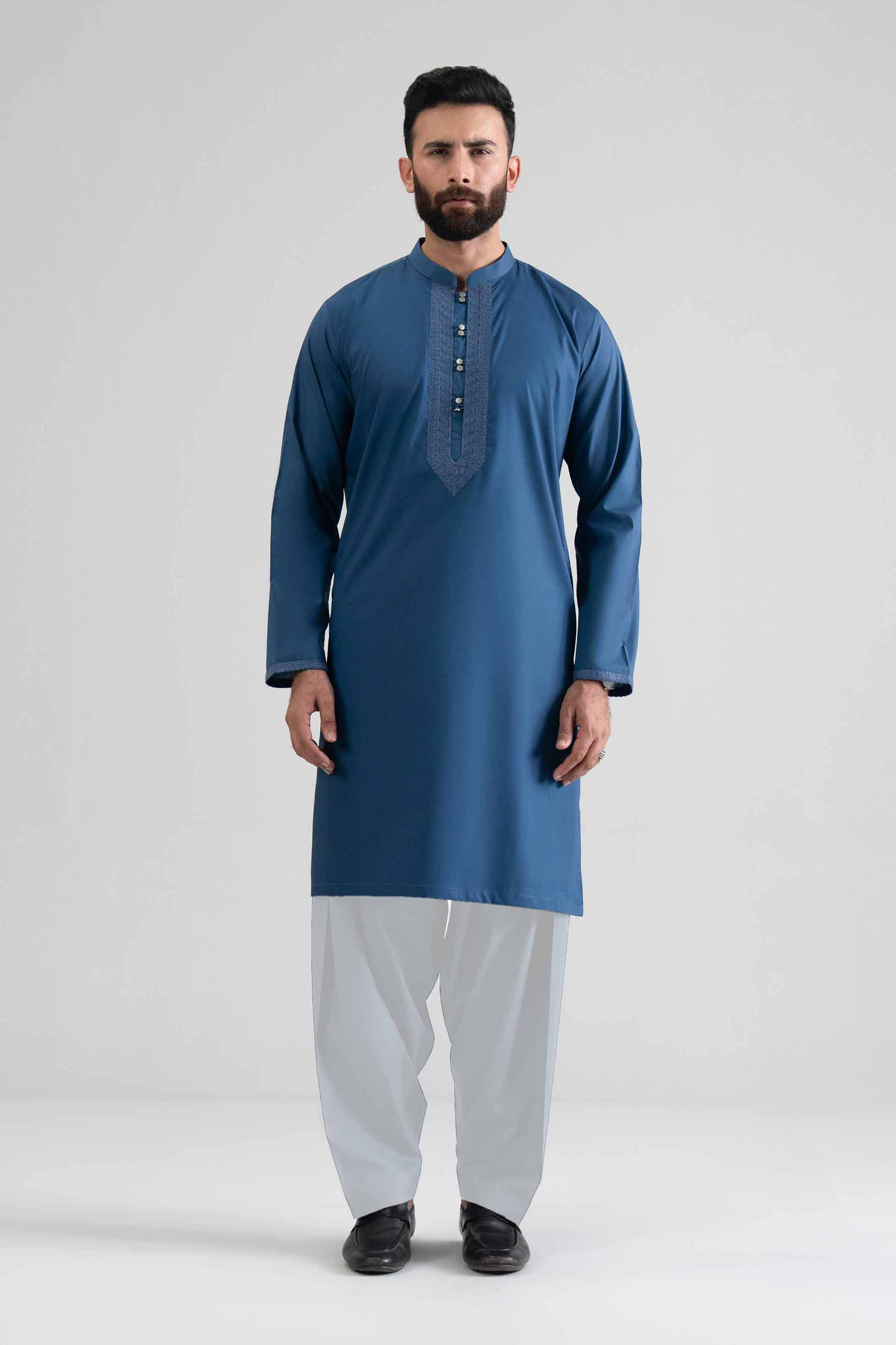2 Piece - Embroidered Suit - NQ26-004 - Image 3