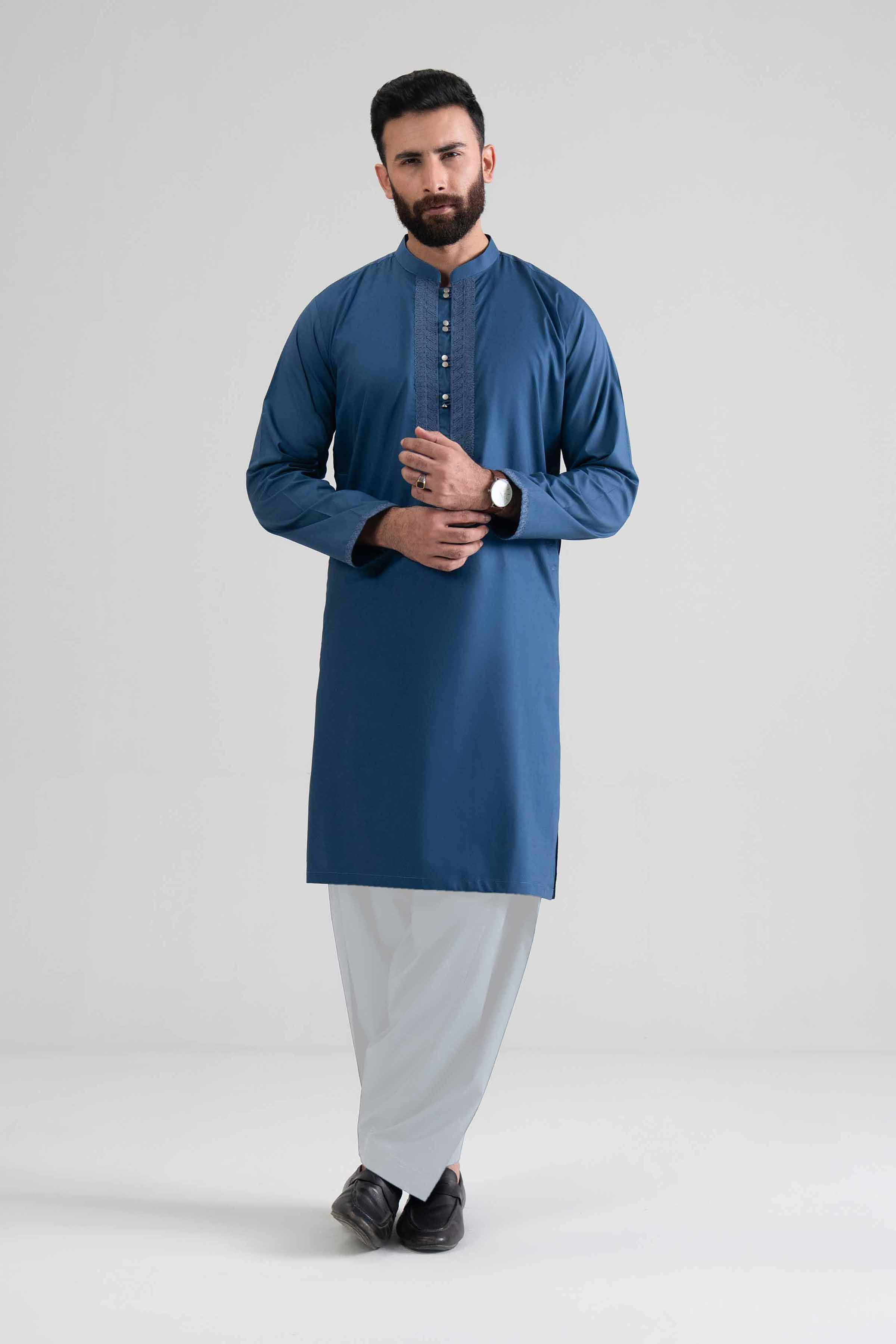 2 Piece - Embroidered Suit - NQ26-004 - Image 4