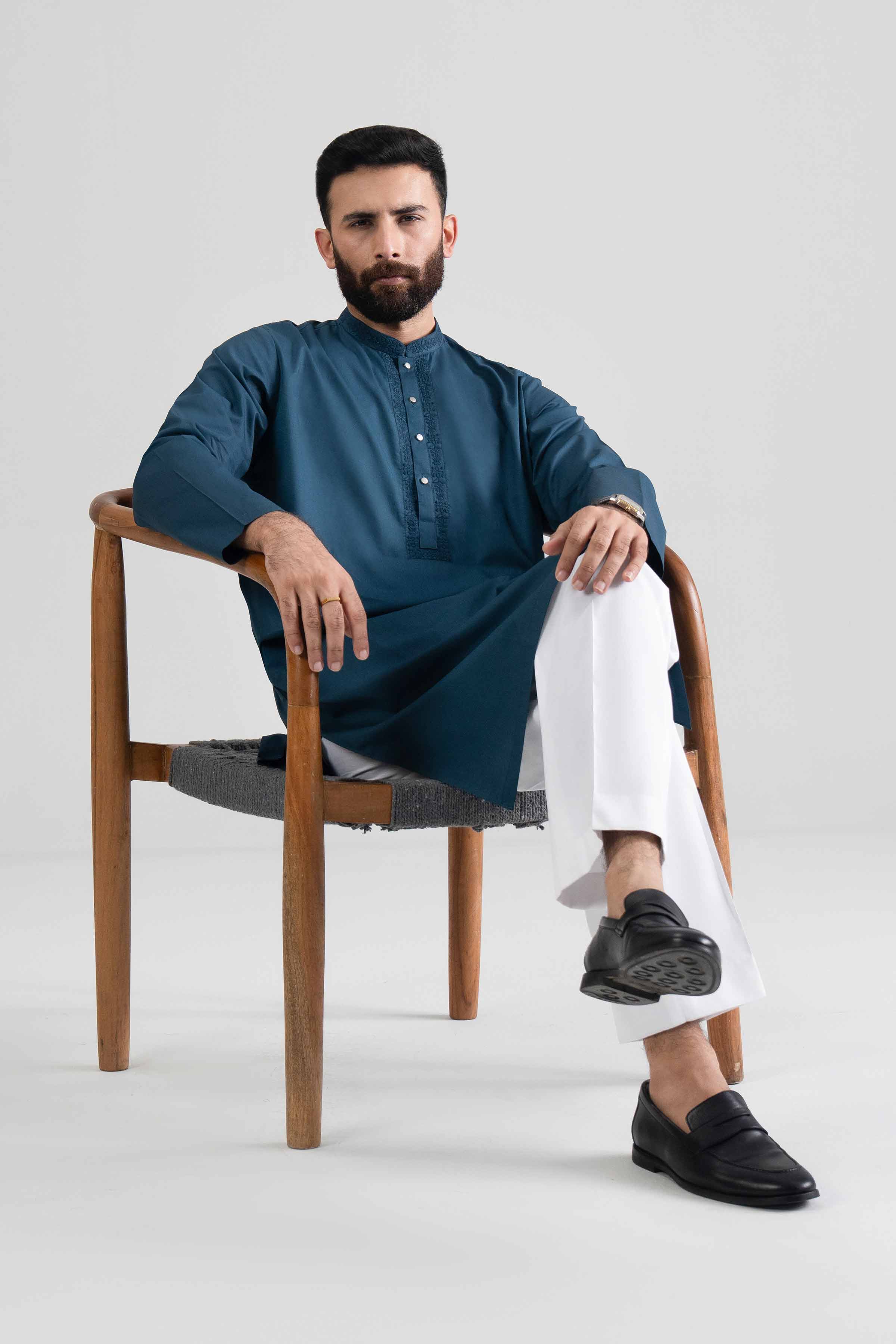 Embroidered Kurta - NQ26-008 - Image 4