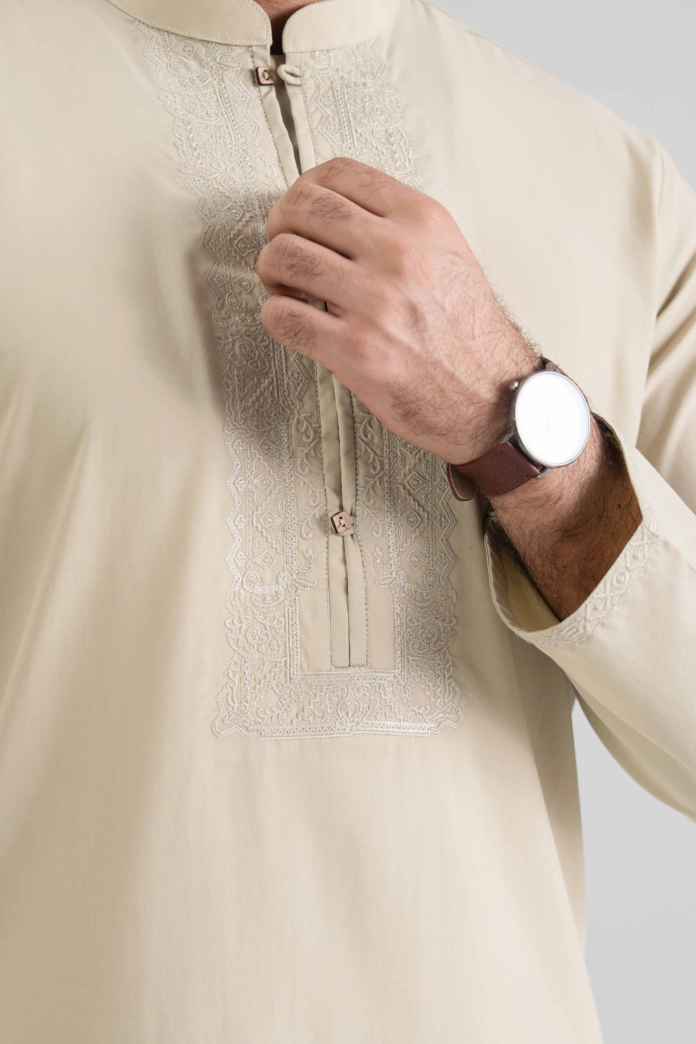Embroidered Kurta - NQ26-009 - Image 3