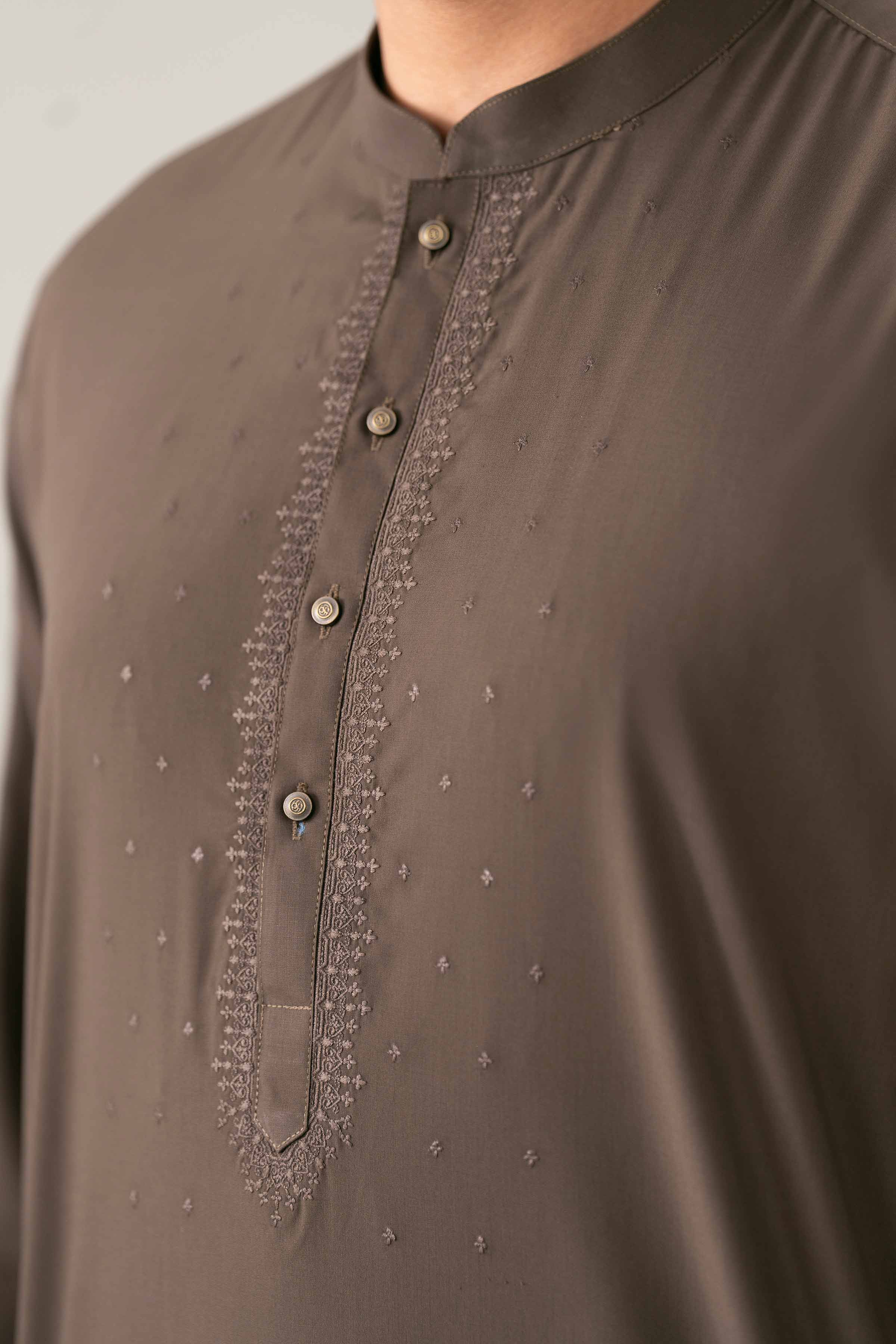 2 Piece - Embroidered Suit - NQ26-014 - Image 10