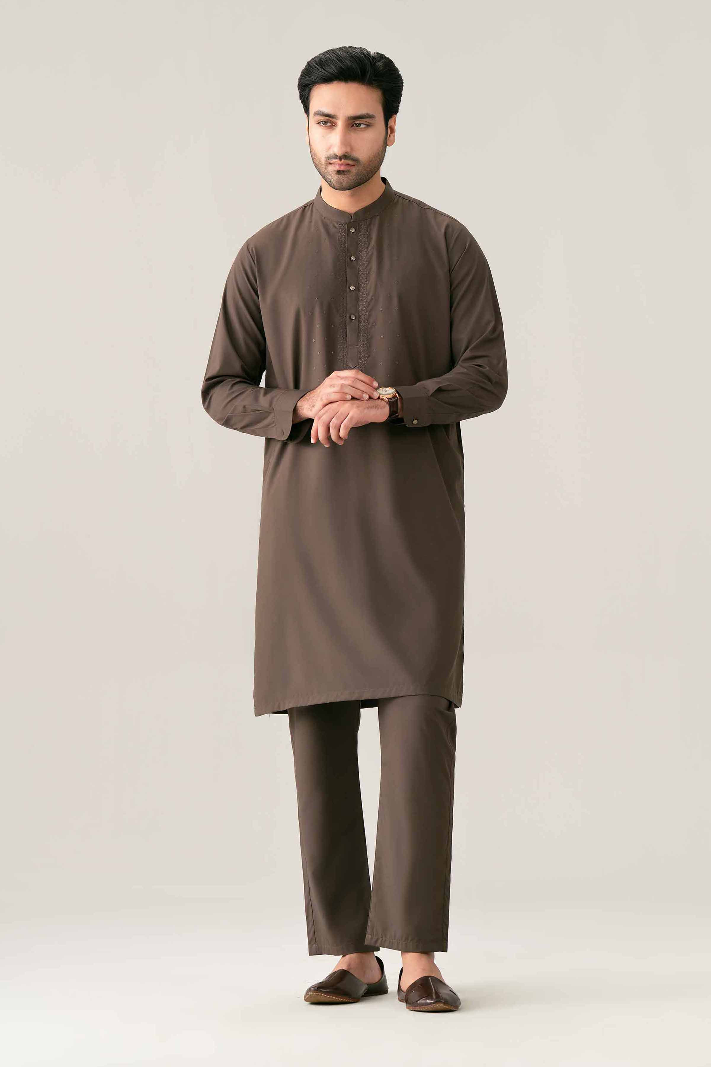 2 Piece - Embroidered Suit - NQ26-014 - Image 5