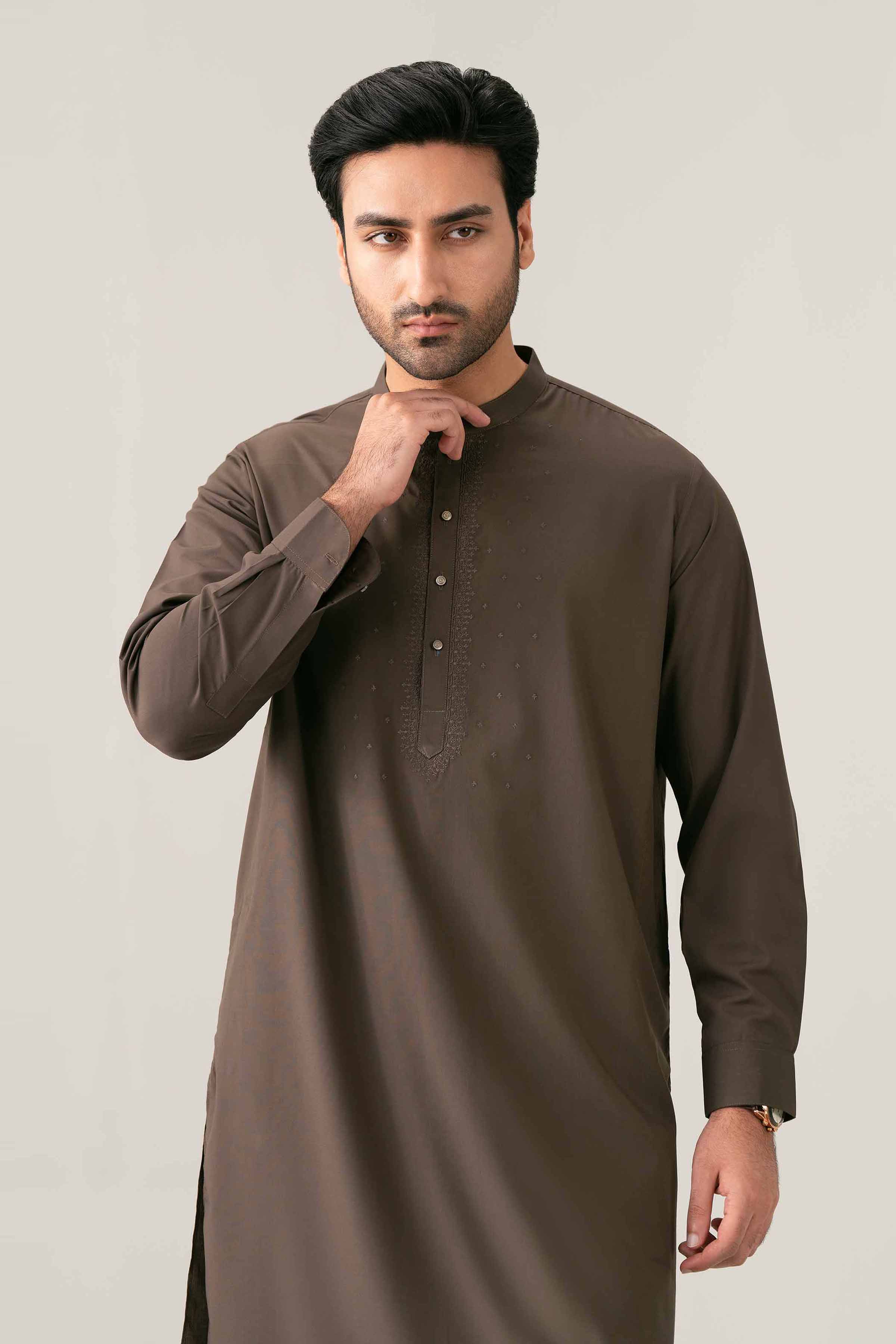 2 Piece - Embroidered Suit - NQ26-014 - Image 8