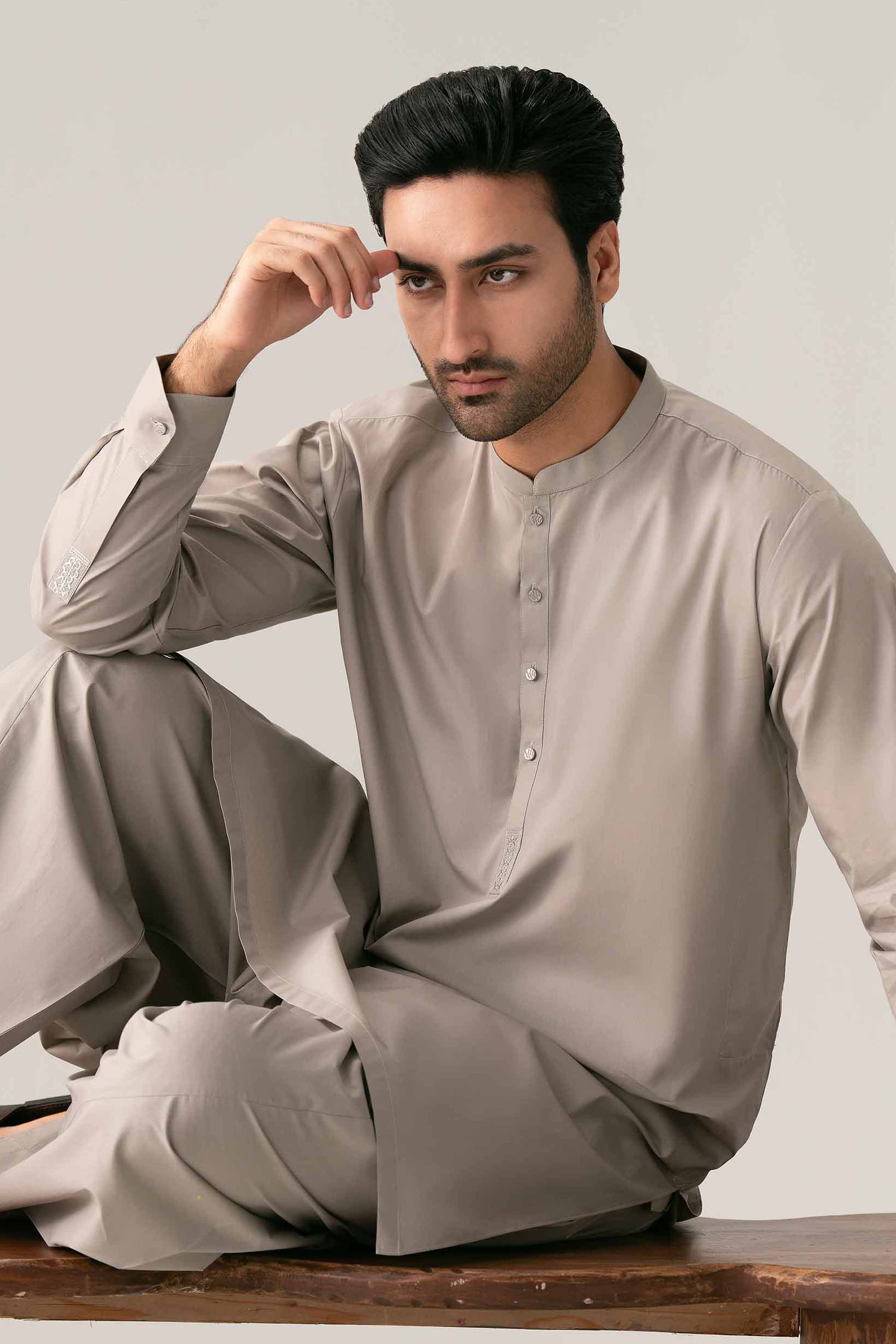 2 Piece - Embroidered Suit - NQ26-016 - Image 6