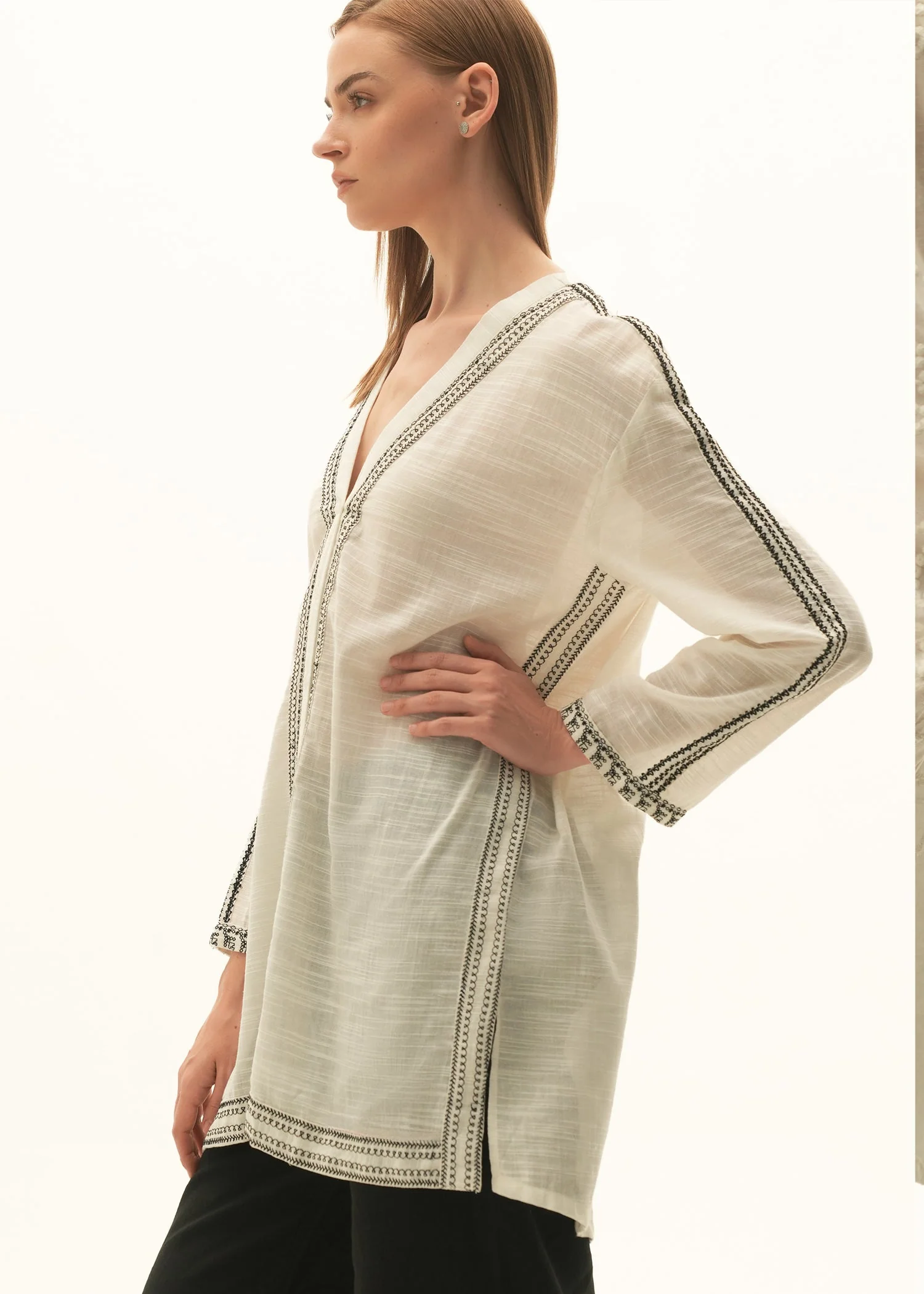 Embroidered Cotton Blouse - KOA - Image 6