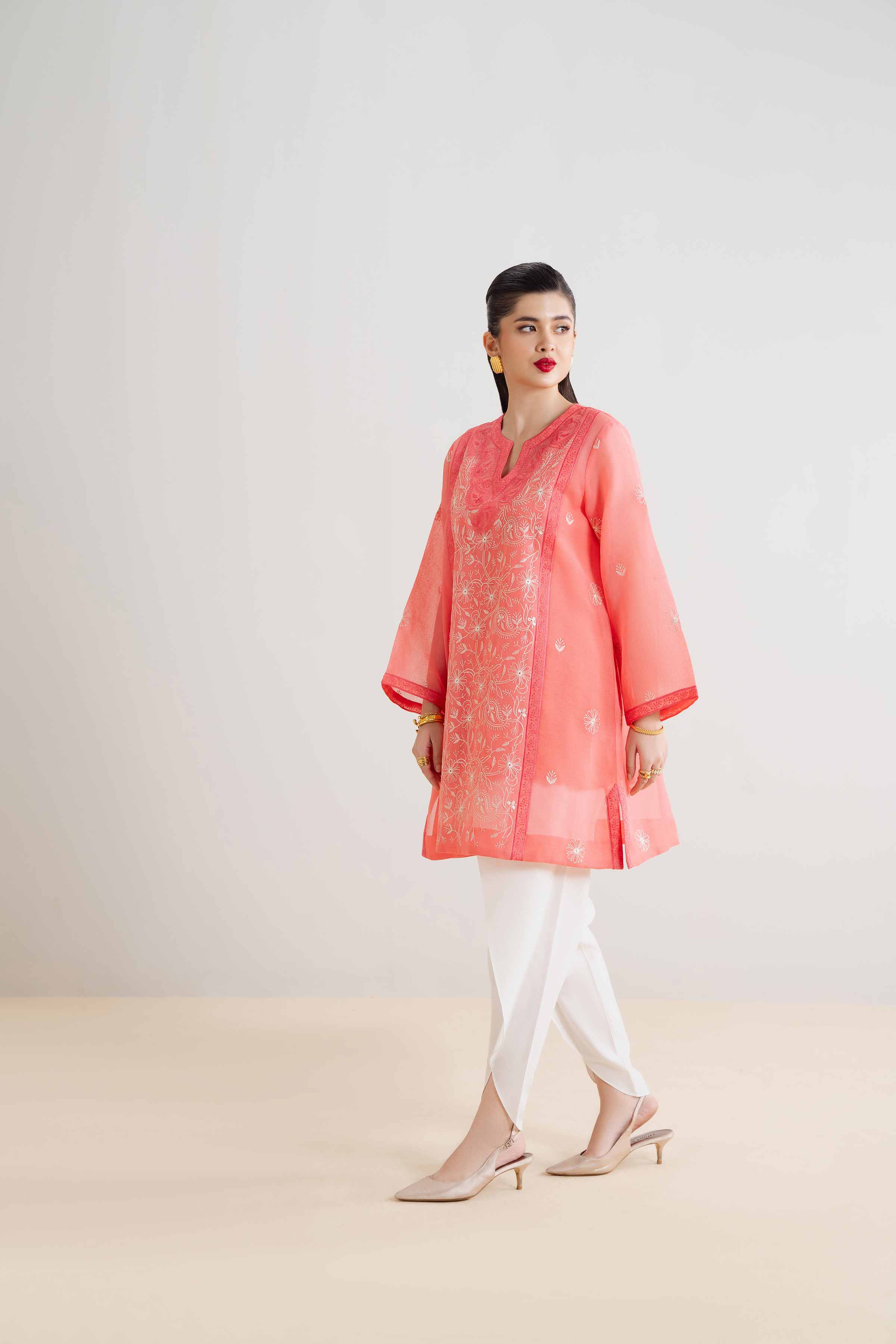 2 Piece - Embroidered Suit - PCS25-03 - Image 4