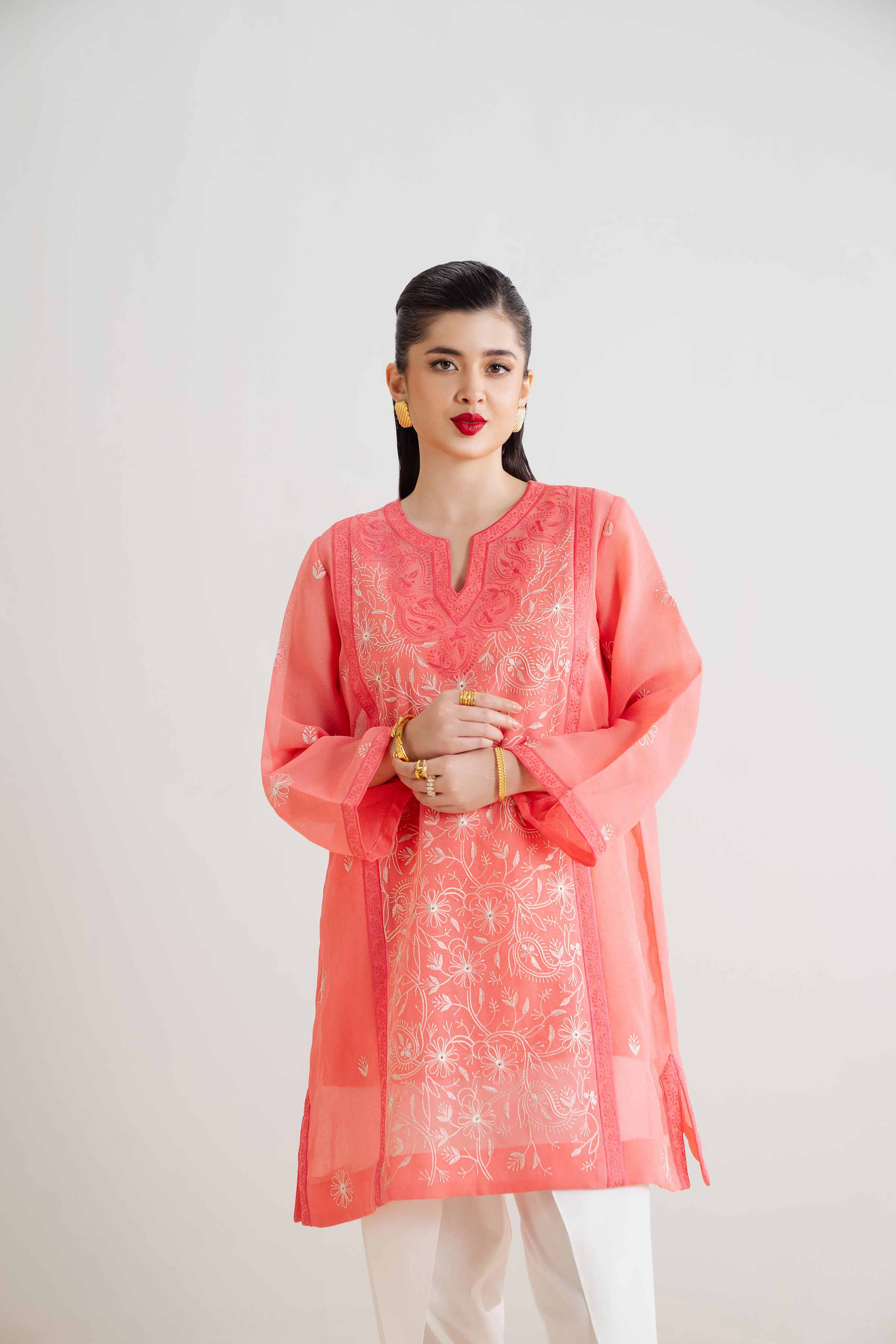 2 Piece - Embroidered Suit - PCS25-03 - Image 5