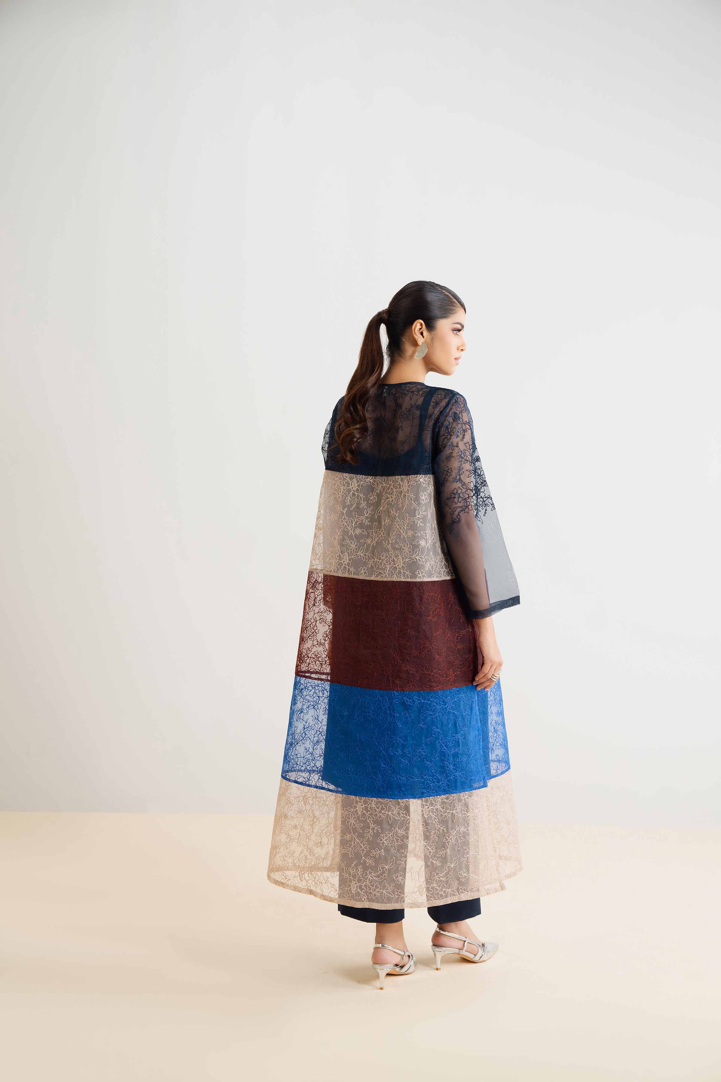 2 Piece - Embroidered Suit - PCS25-07 - Image 3