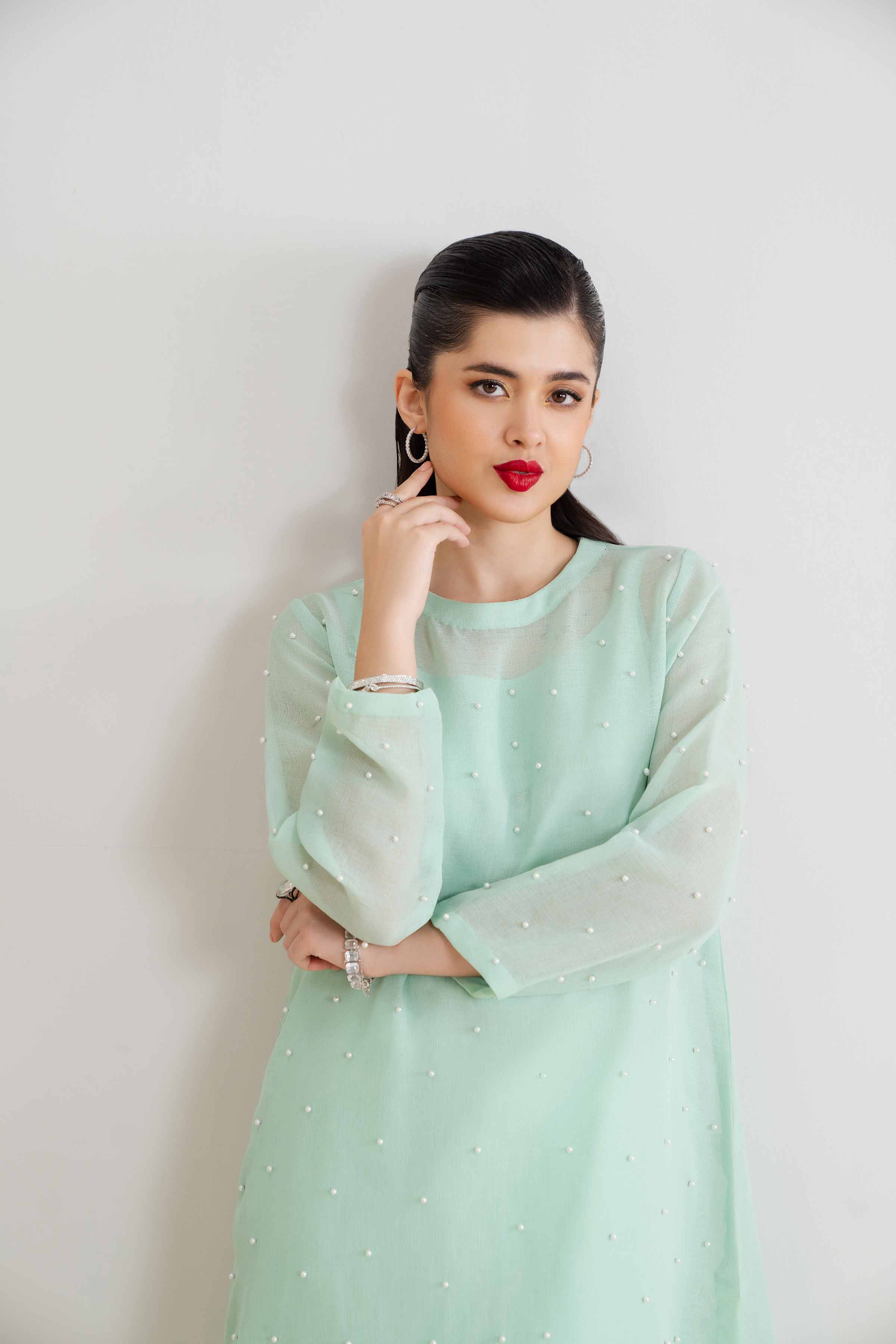 2 Piece - Embroidered Suit - PCS25-08 - Image 4