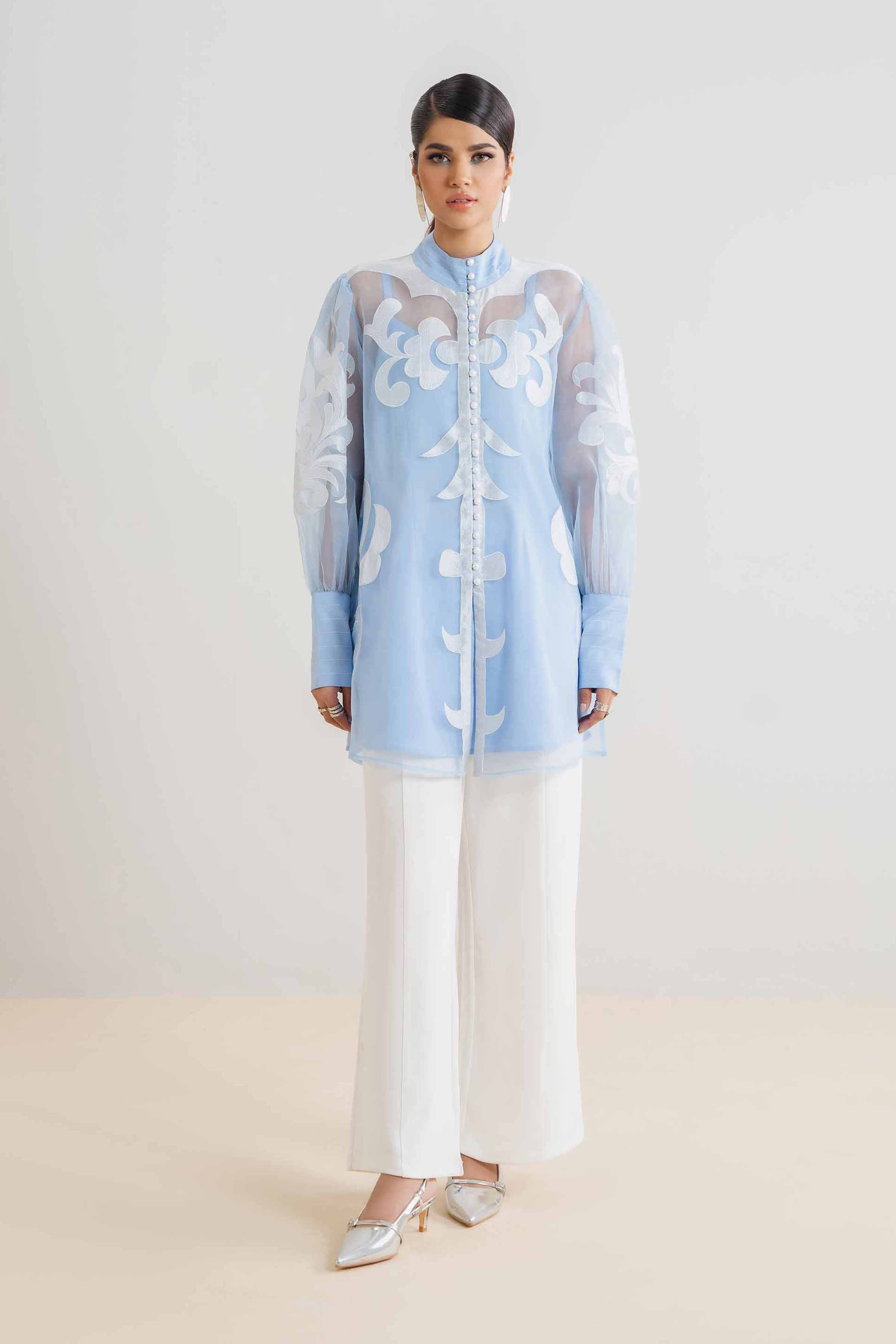 2 Piece - Embroidered Suit - PCS25-10 - Image 2