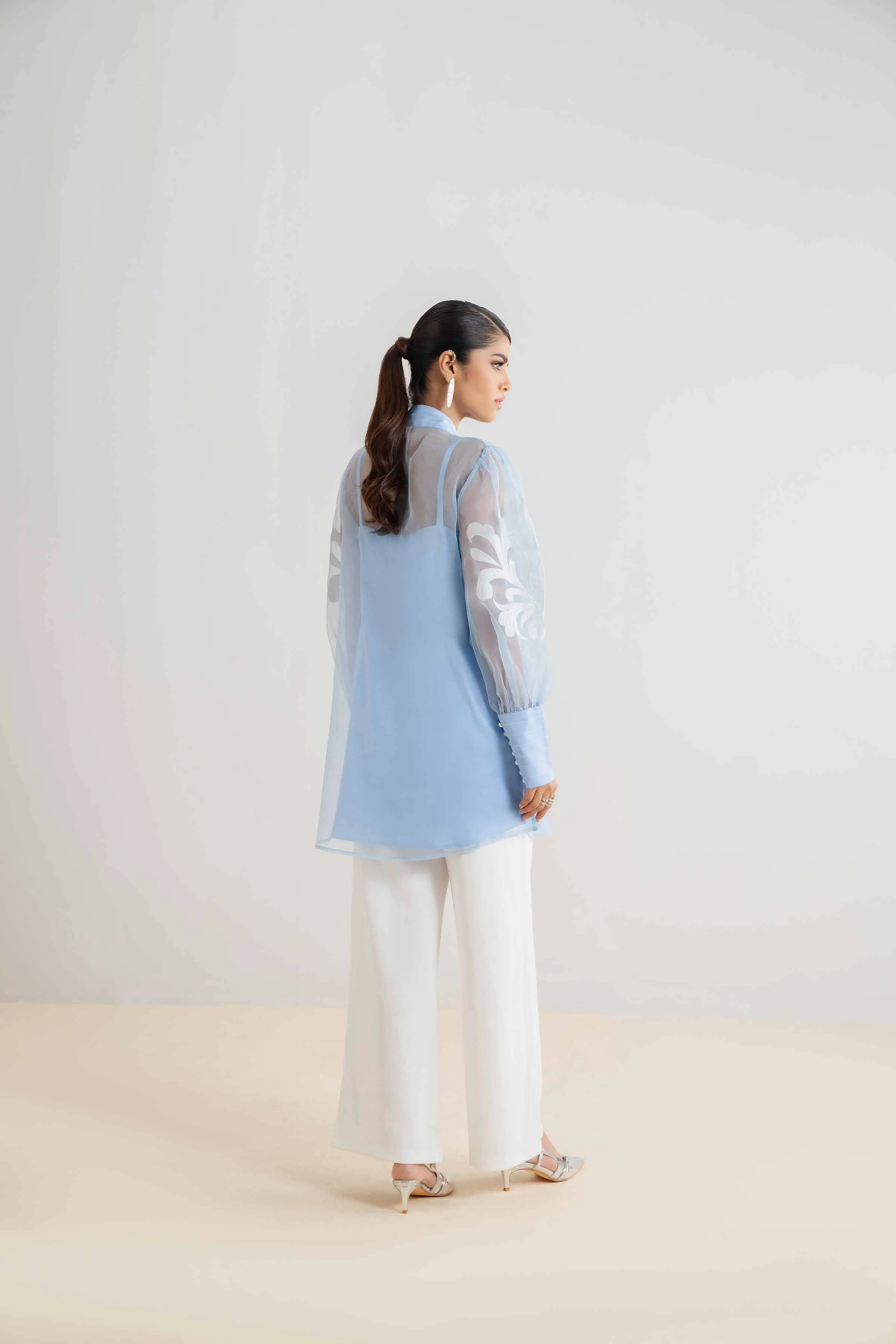 2 Piece - Embroidered Suit - PCS25-10 - Image 3